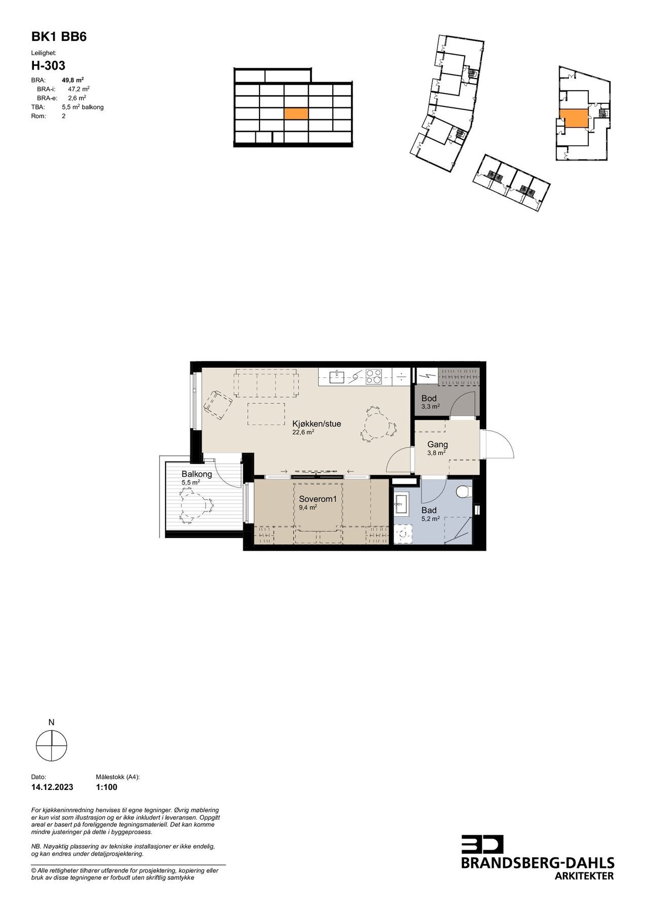 Salgstegning BB6 H303 Galleribilde