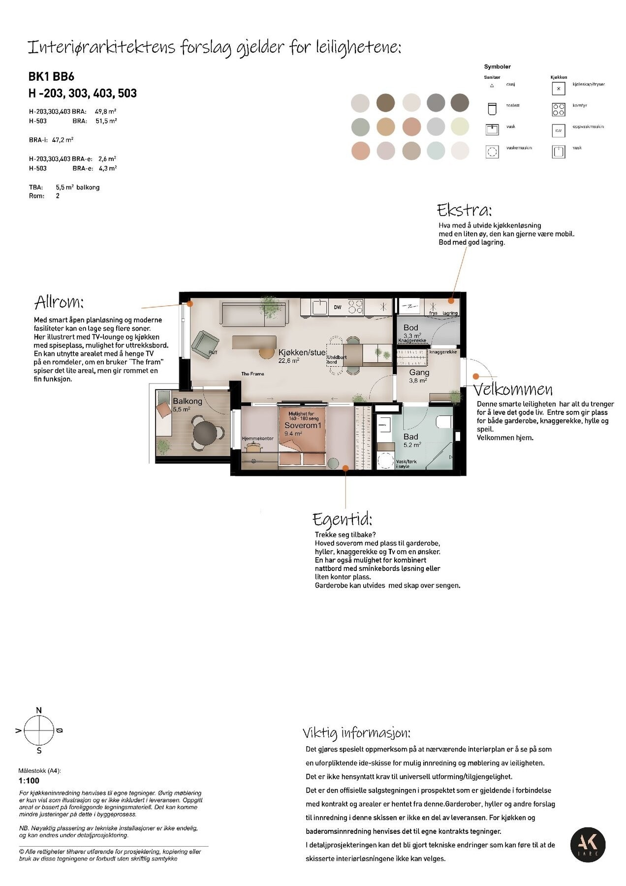 Hvordan ville du ha innredet leiligheten din? Interiørarkitekt har kommet med forslag for møblering av leiligheten. Galleribilde