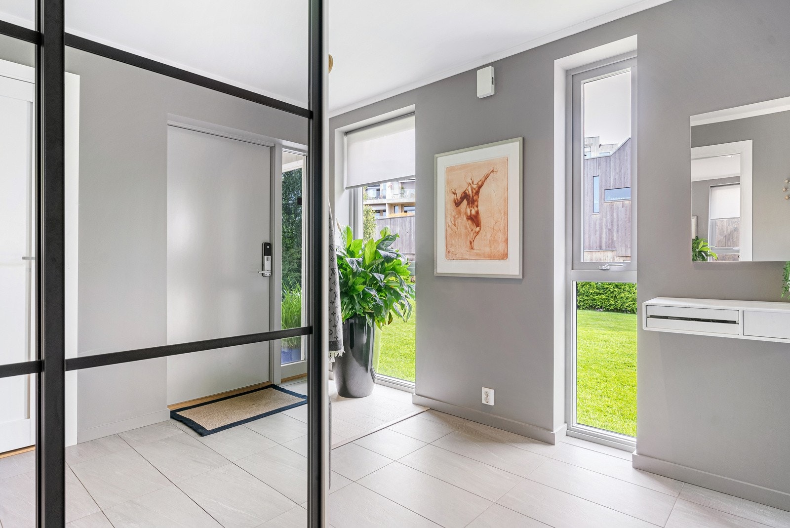 Her får man en god smakebit på det stilrene og gjennomførte uttrykket i huset. Galleribilde