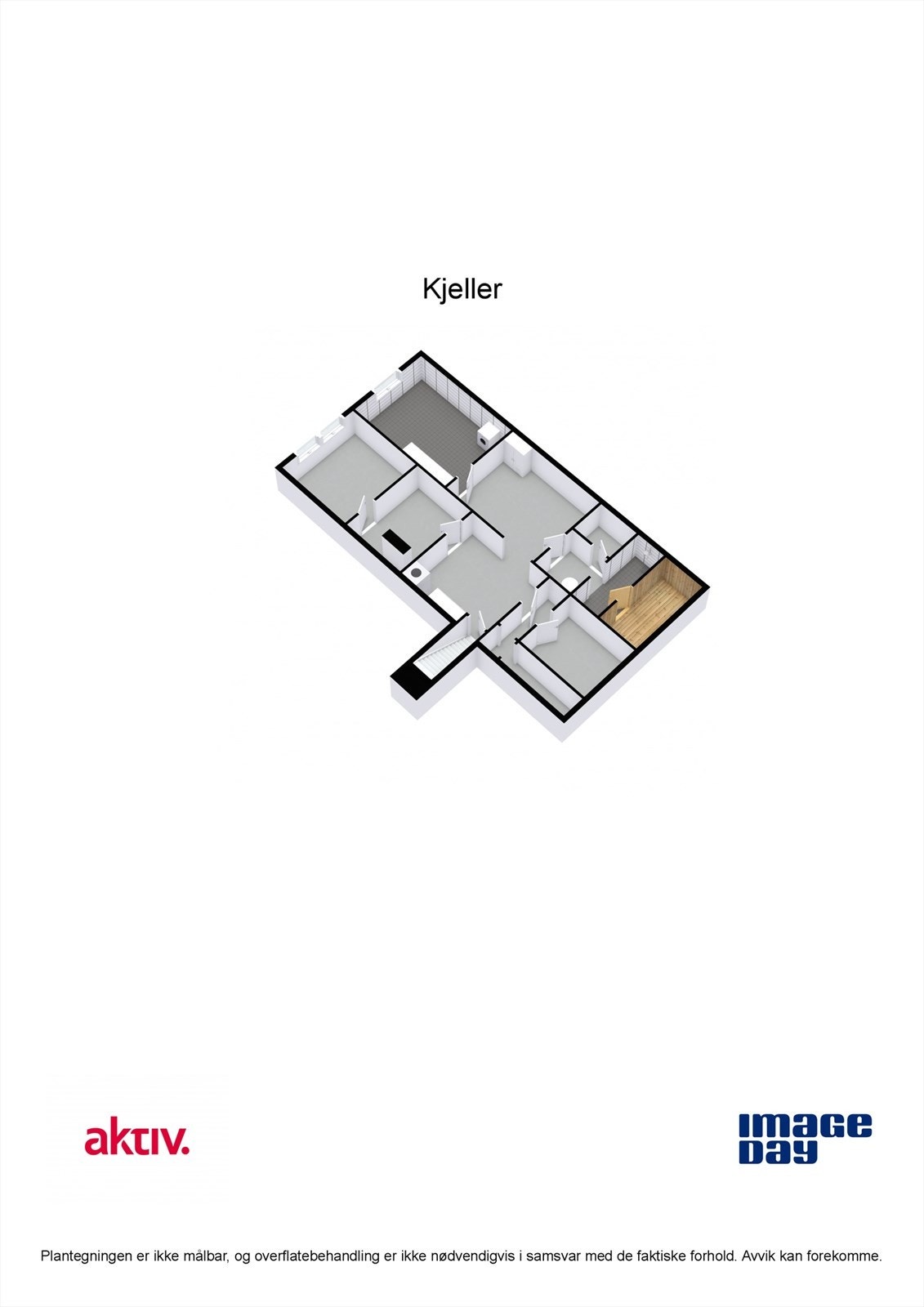 Plantegning kjeller. Galleribilde
