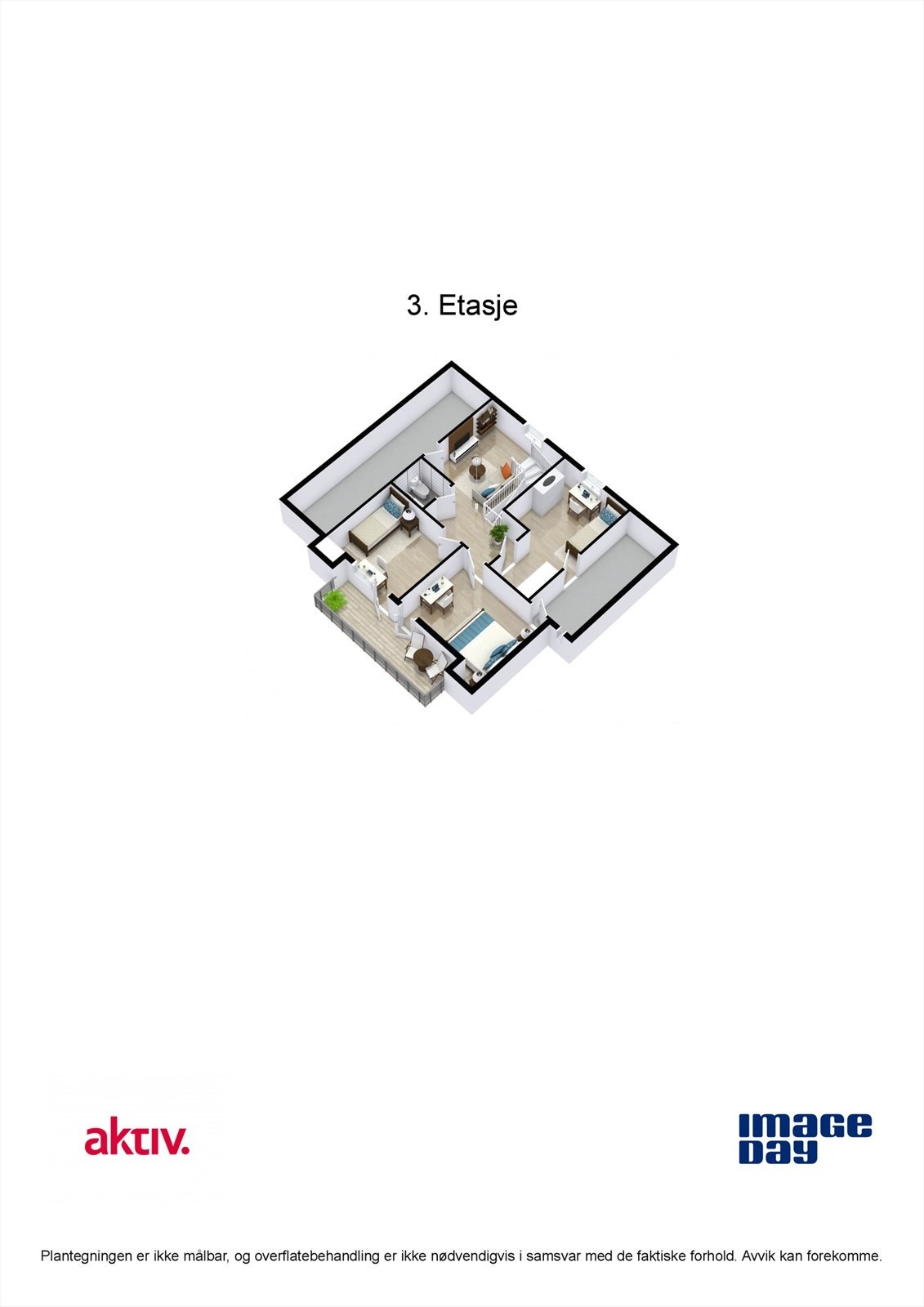 Plantegning 3. etasje. Galleribilde