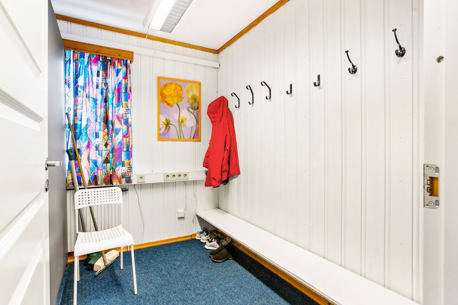 Garderobe i næringsdelen. Galleribilde