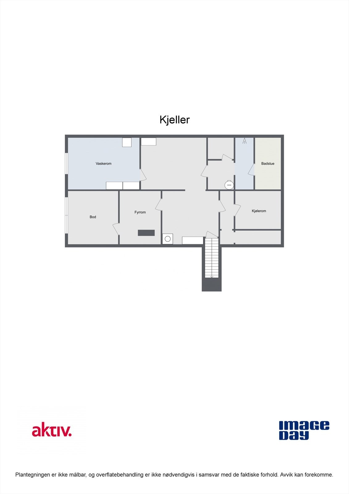 Plantegning kjeller. Galleribilde