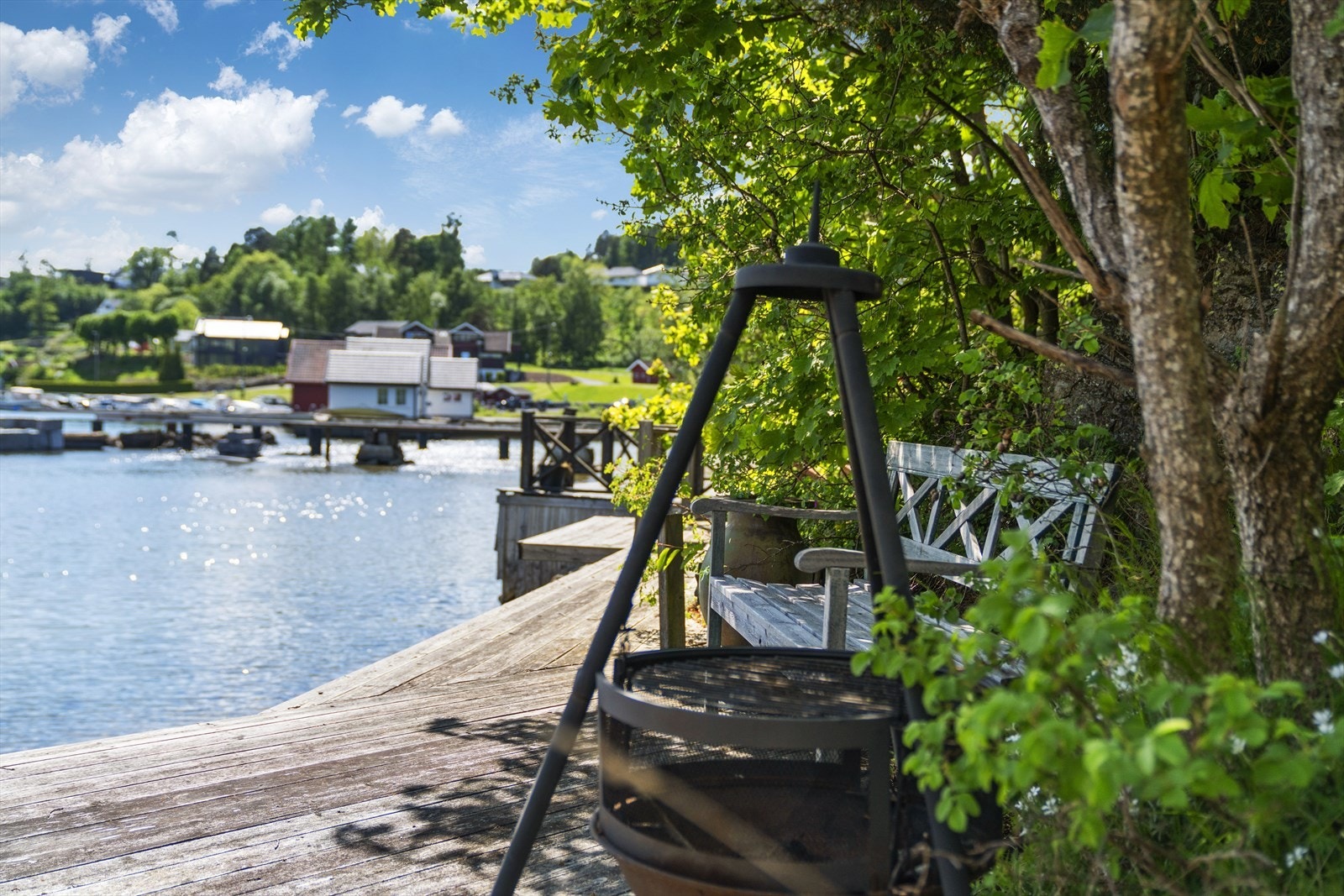 Koselig grillplass Galleribilde