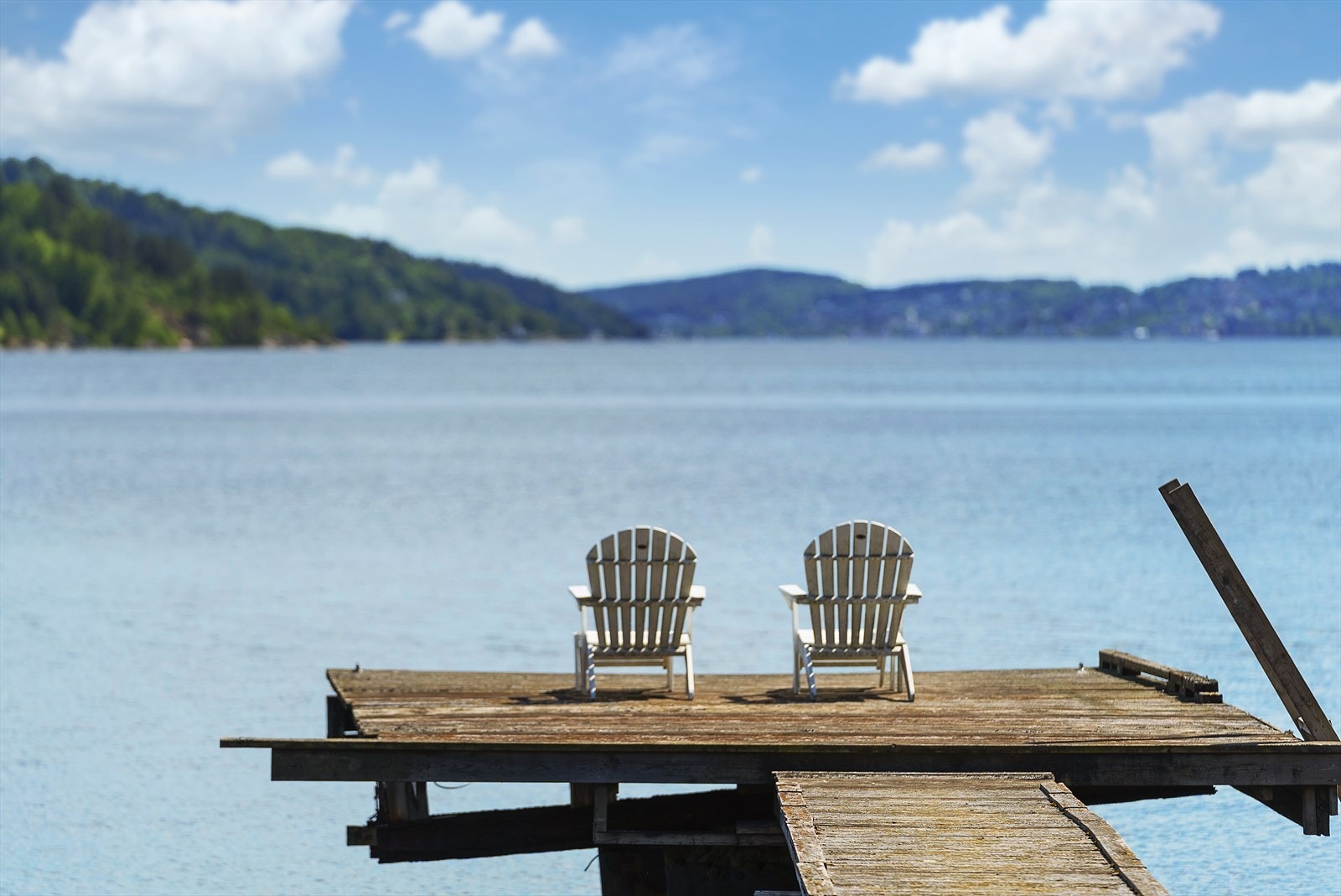 Flott utsikt fra brygge Galleribilde