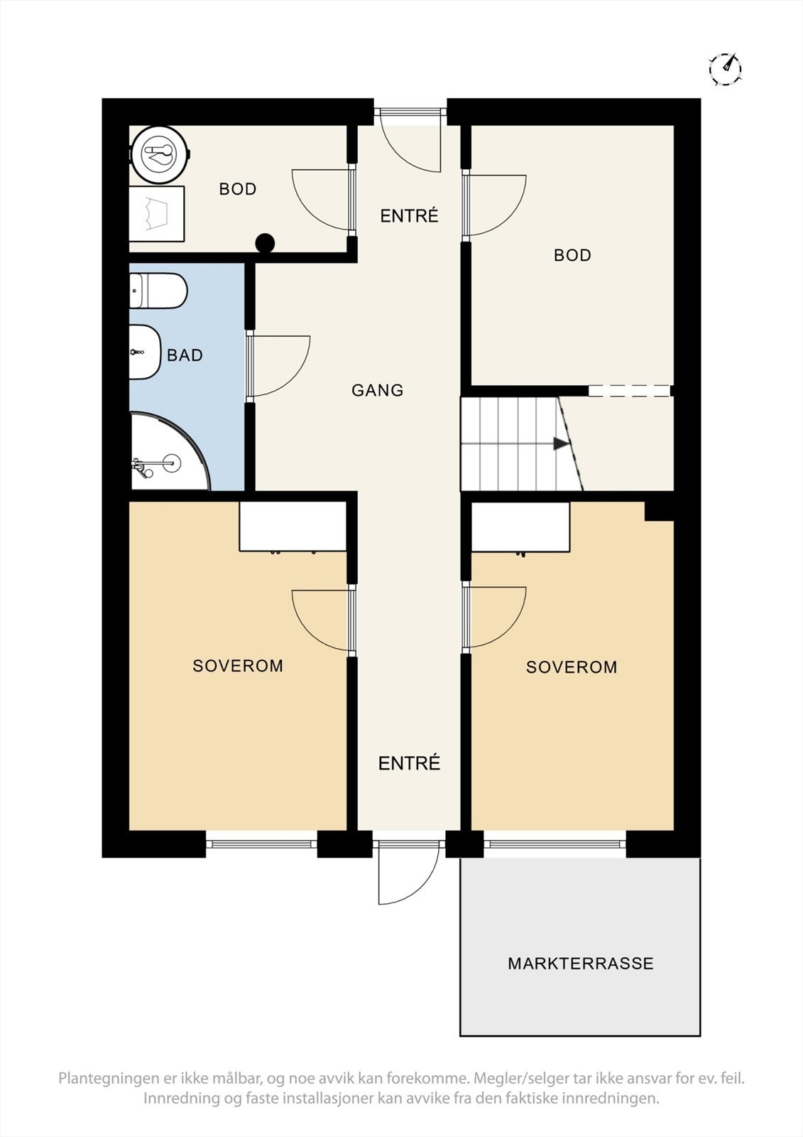Plantegning, første etasje. Galleribilde