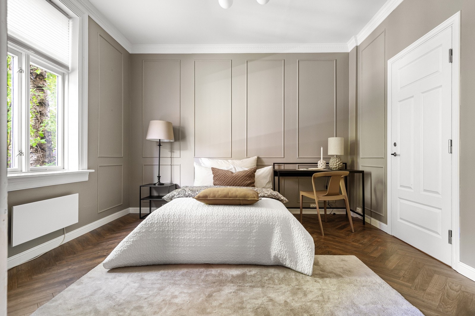 Leiligheten har to romslige soverom, hvorav det største måler 13,5 m². Galleribilde