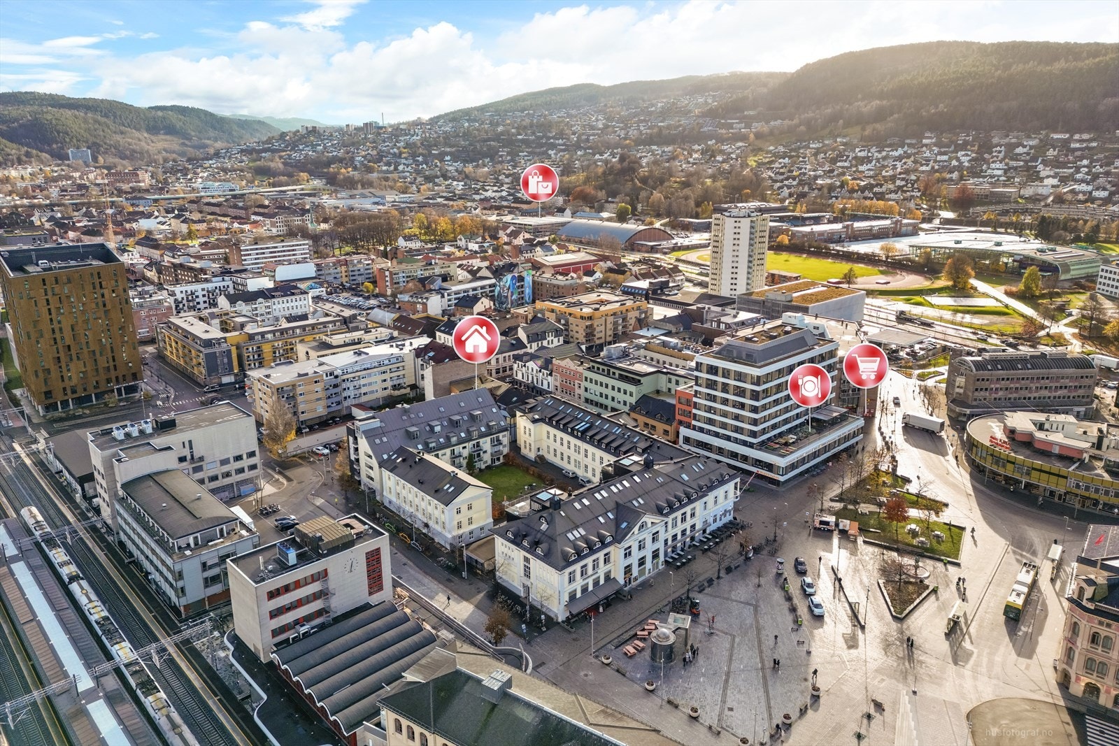 Det er kort vei til dagligvare og Strømsø senter er kun ca. 10 min gange unna Galleribilde