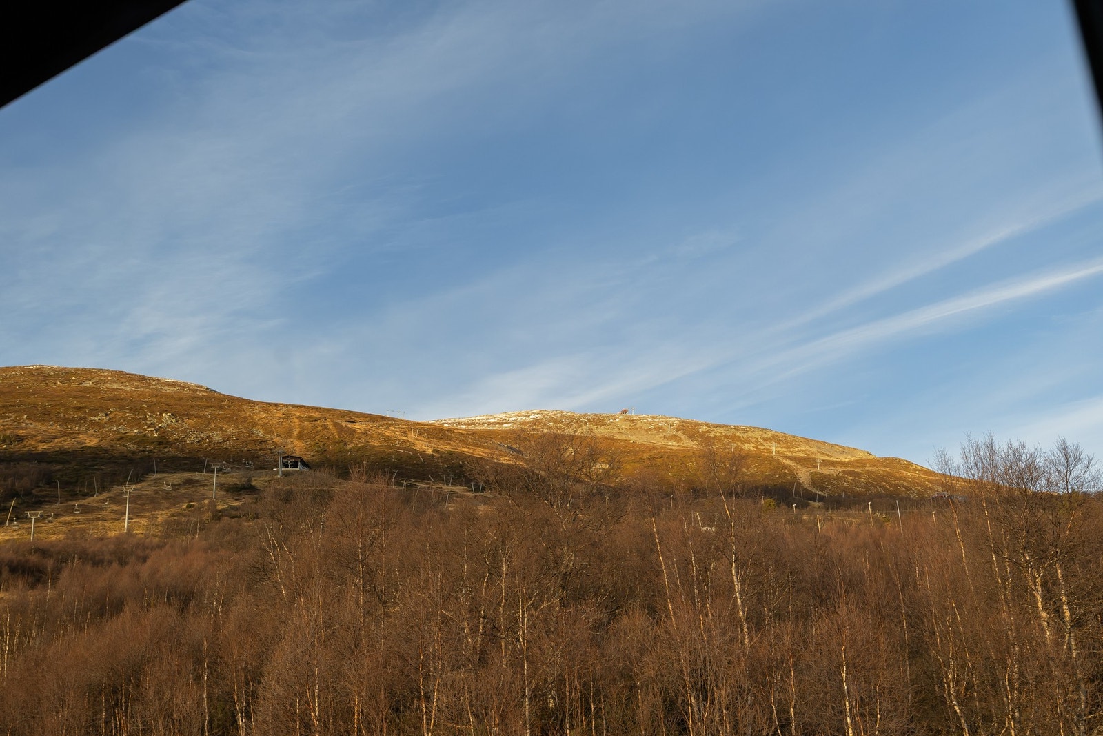 Utsikt fra soverommene på loftet.