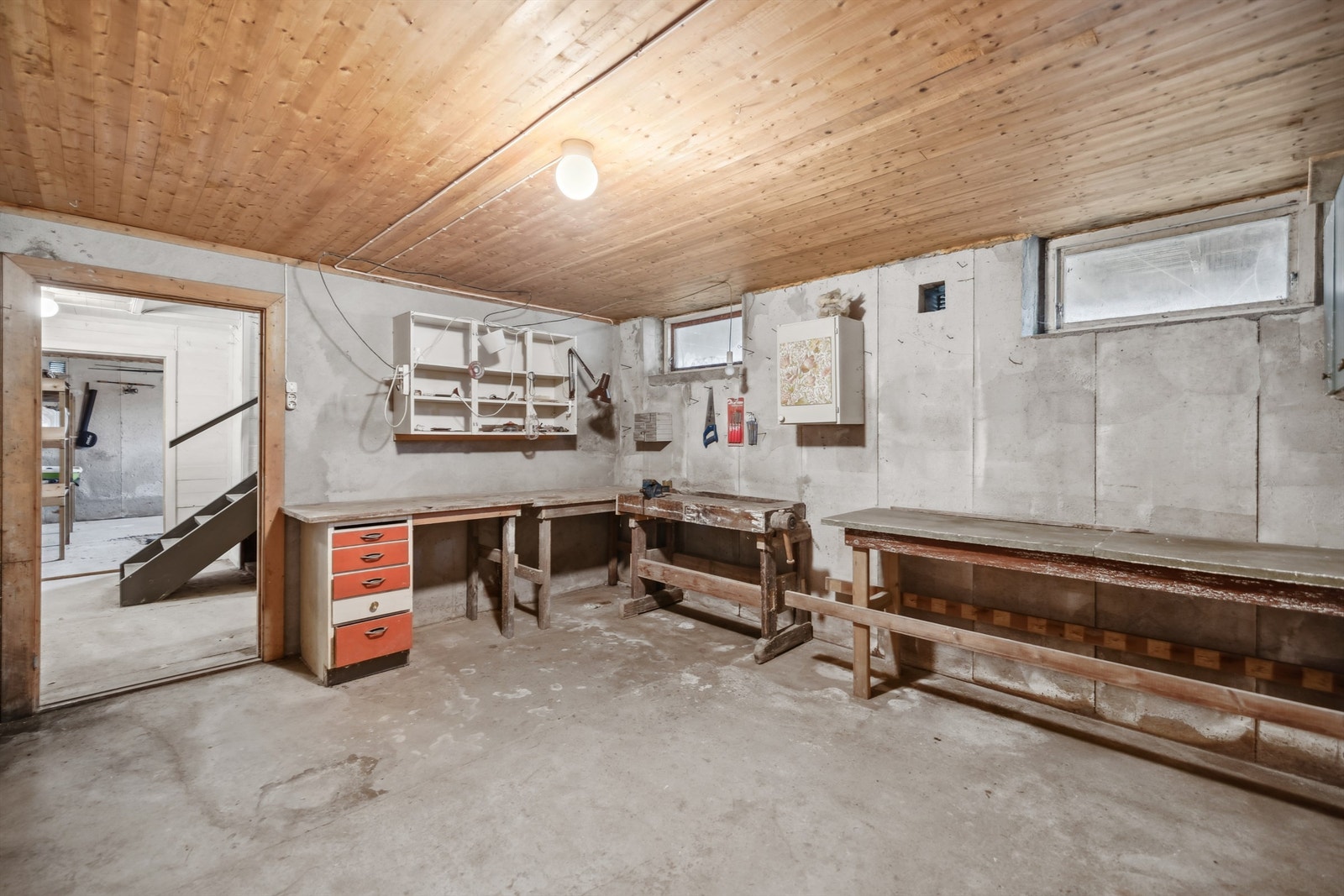 Her er det gode muligheter for å innrede et verksted. Galleribilde