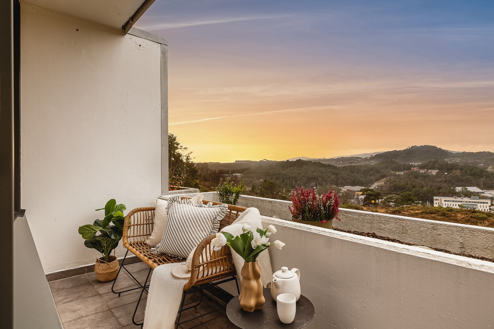 Her kan du nyte gode solforhold og en magisk utsikt mot Håkonsvern. Galleribilde