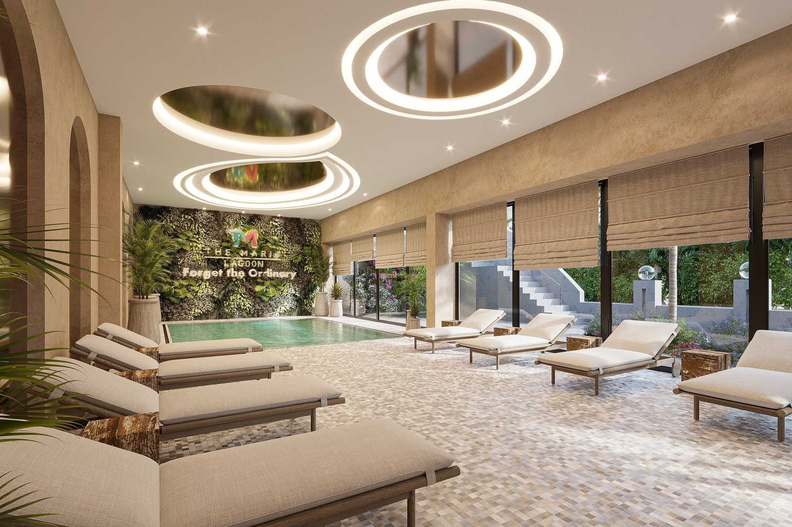 Indoor warm pool for winter Galleribilde