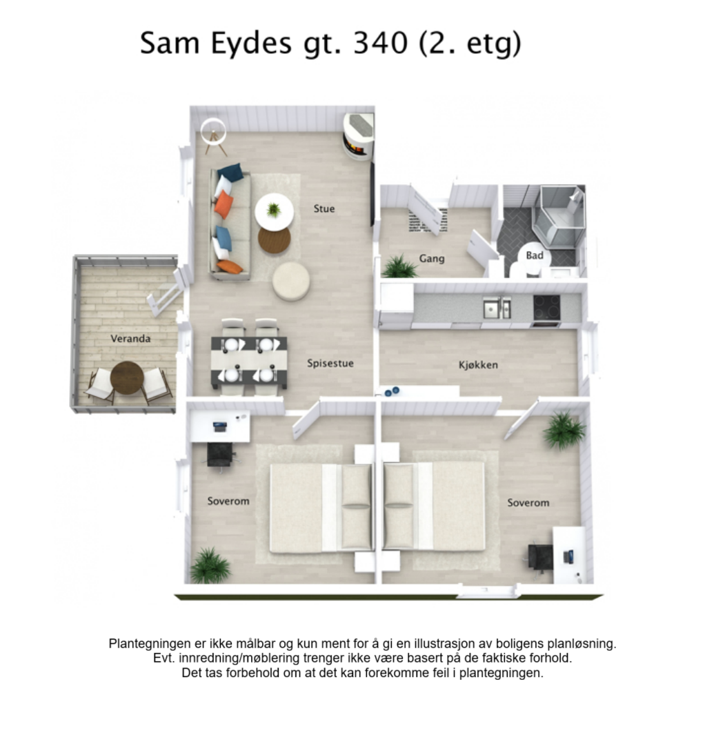 Plantegning Galleribilde