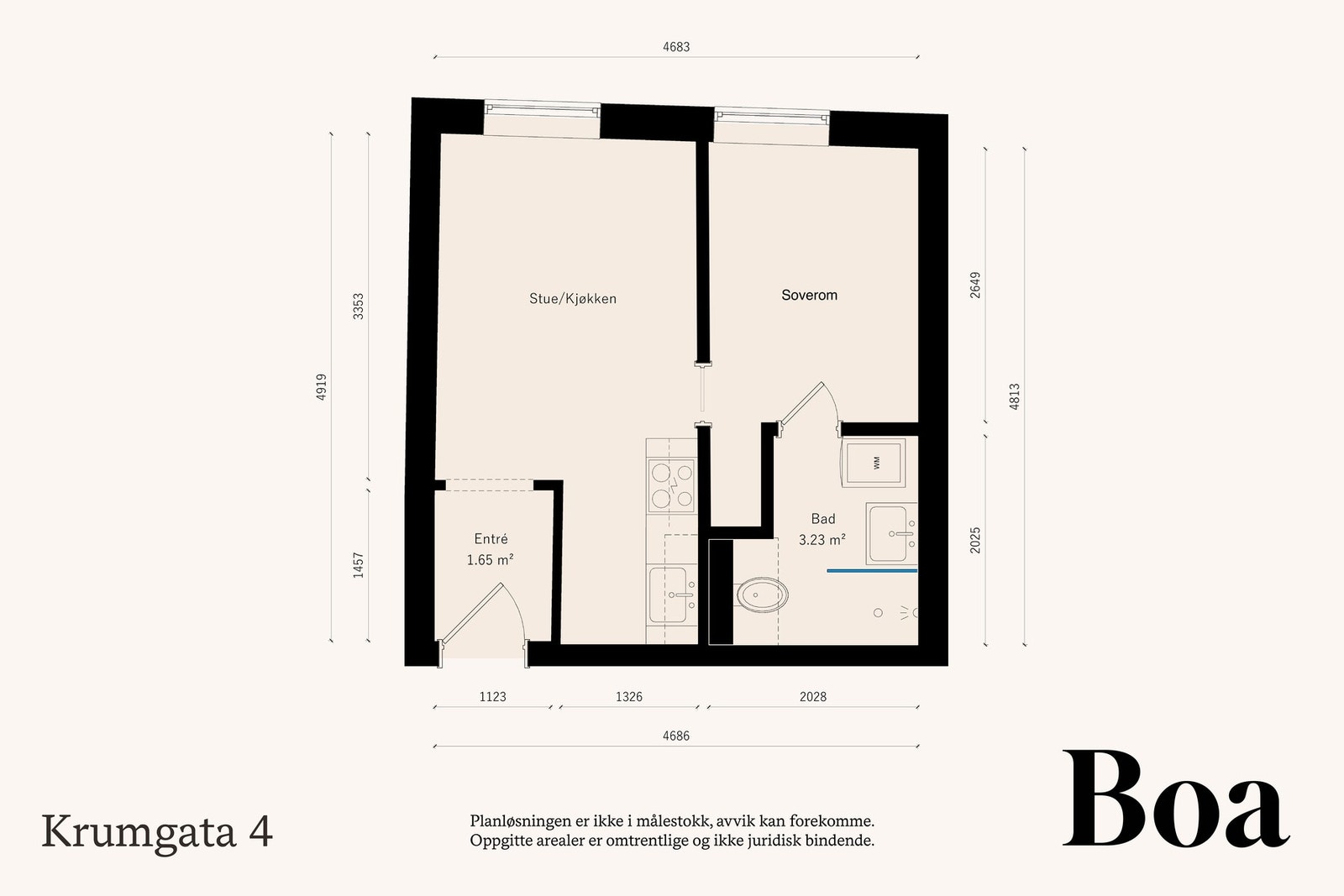 Altnernativ planløsning Galleribilde