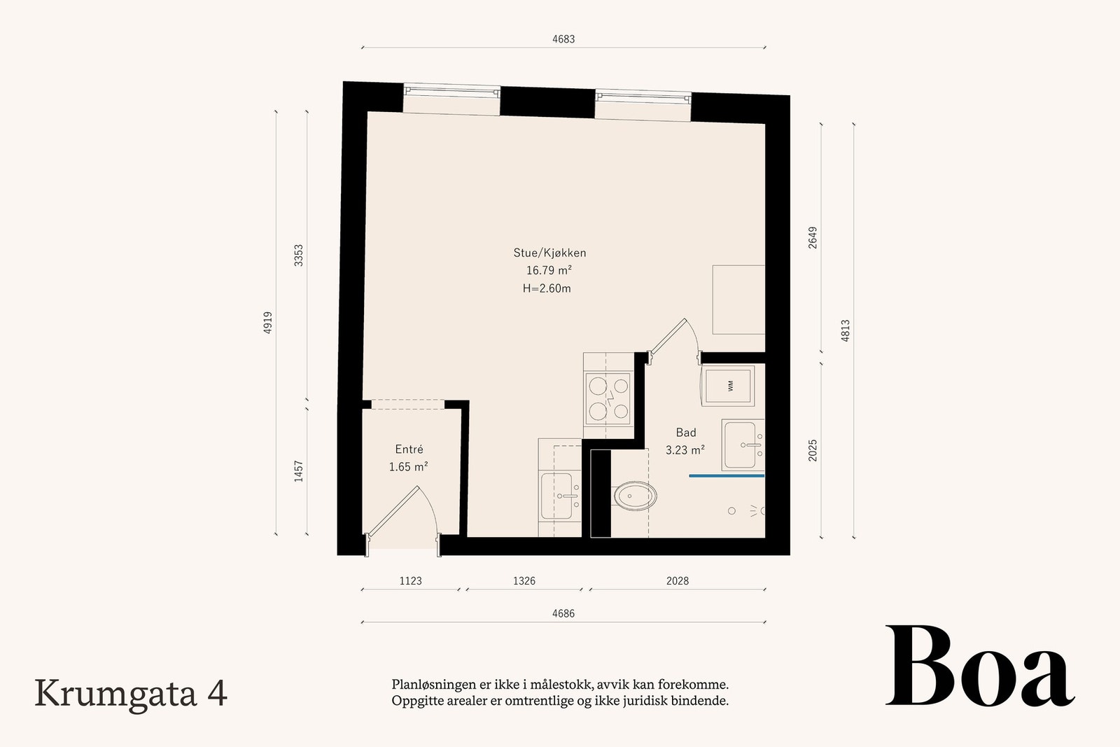 Eksisterende planløsning Galleribilde