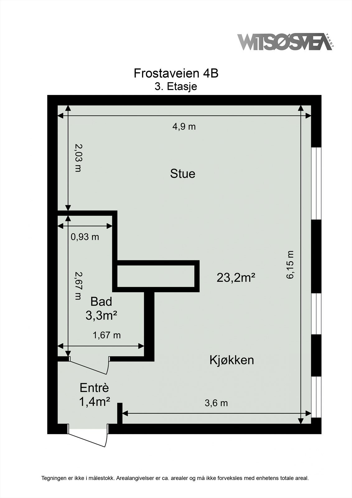 Ta en titt på planskissen og gjør deg kjent med romfordelingen! Galleribilde