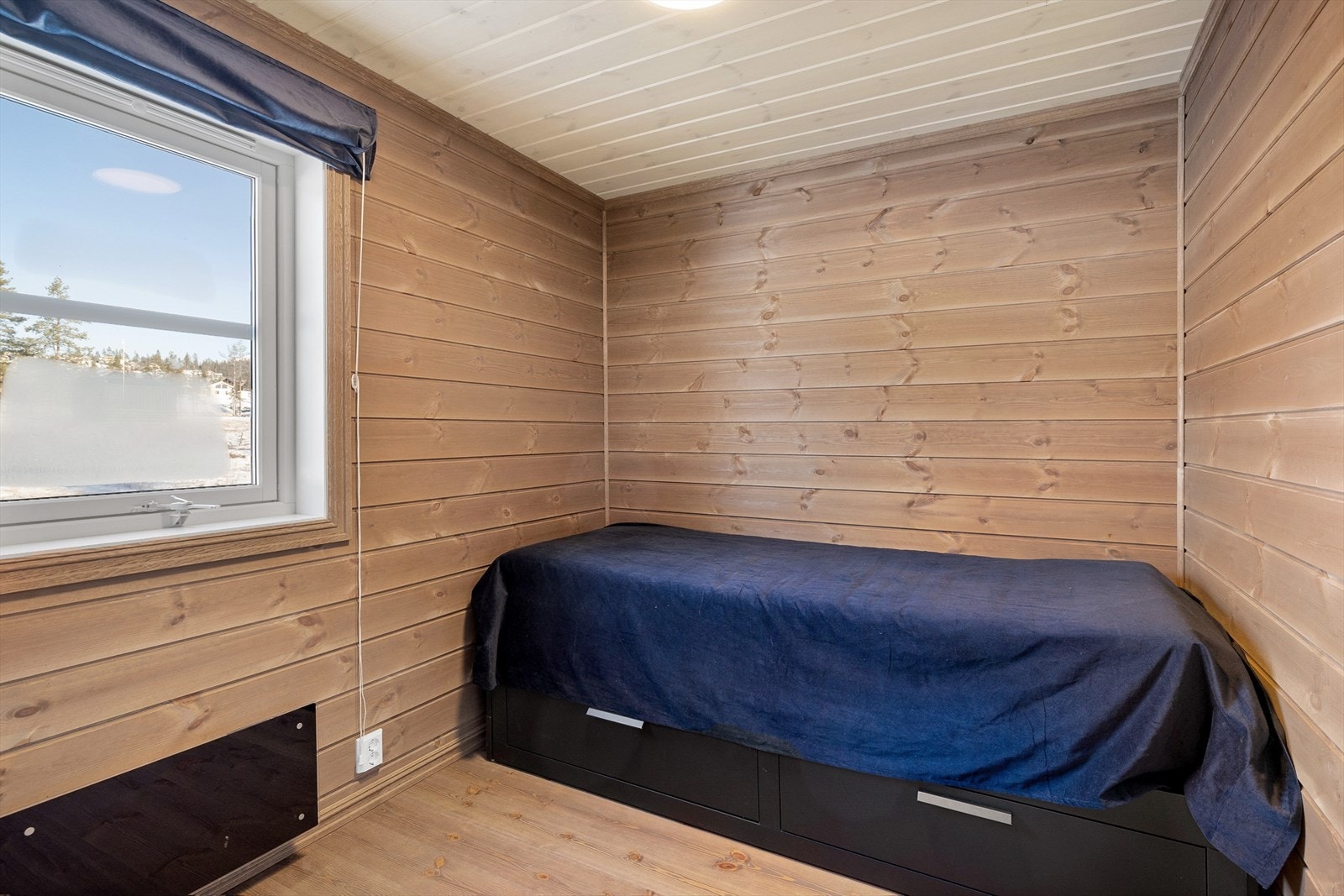 Soverom 2 av fin størrelse. Uttagbar seng for ytterligere sengeplass Galleribilde