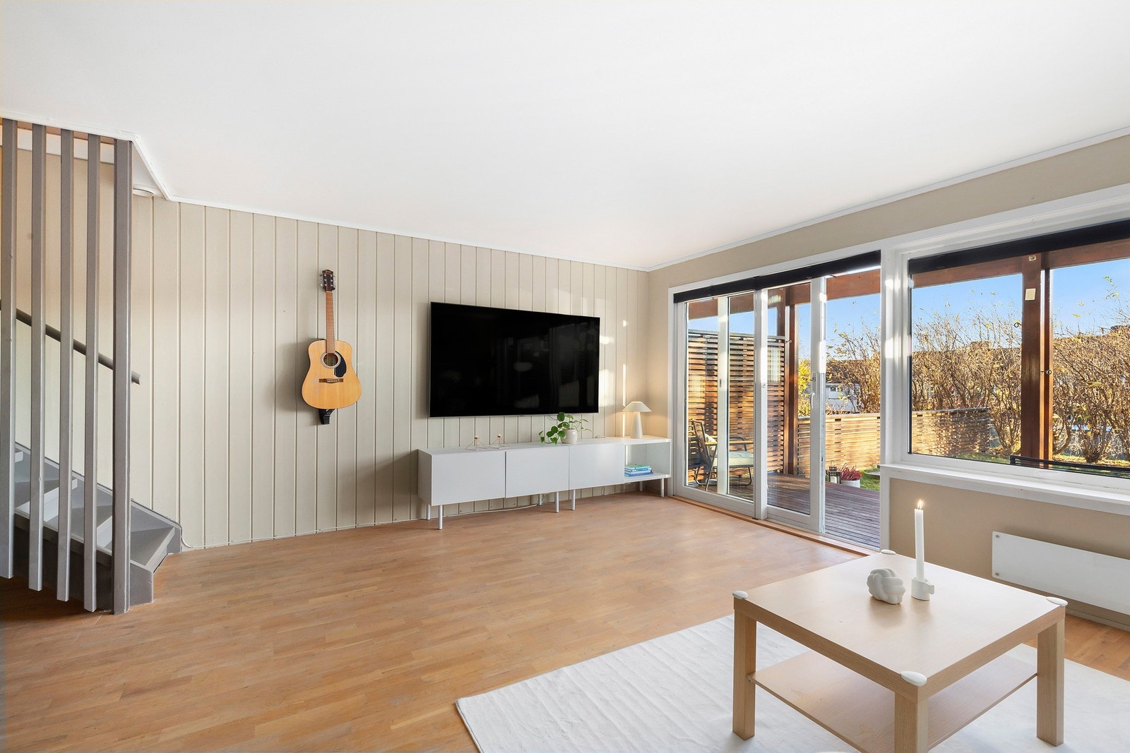 I felleskostnadene er det blant annet inkludert høyhastighets fibernett levert av Telenor Galleribilde