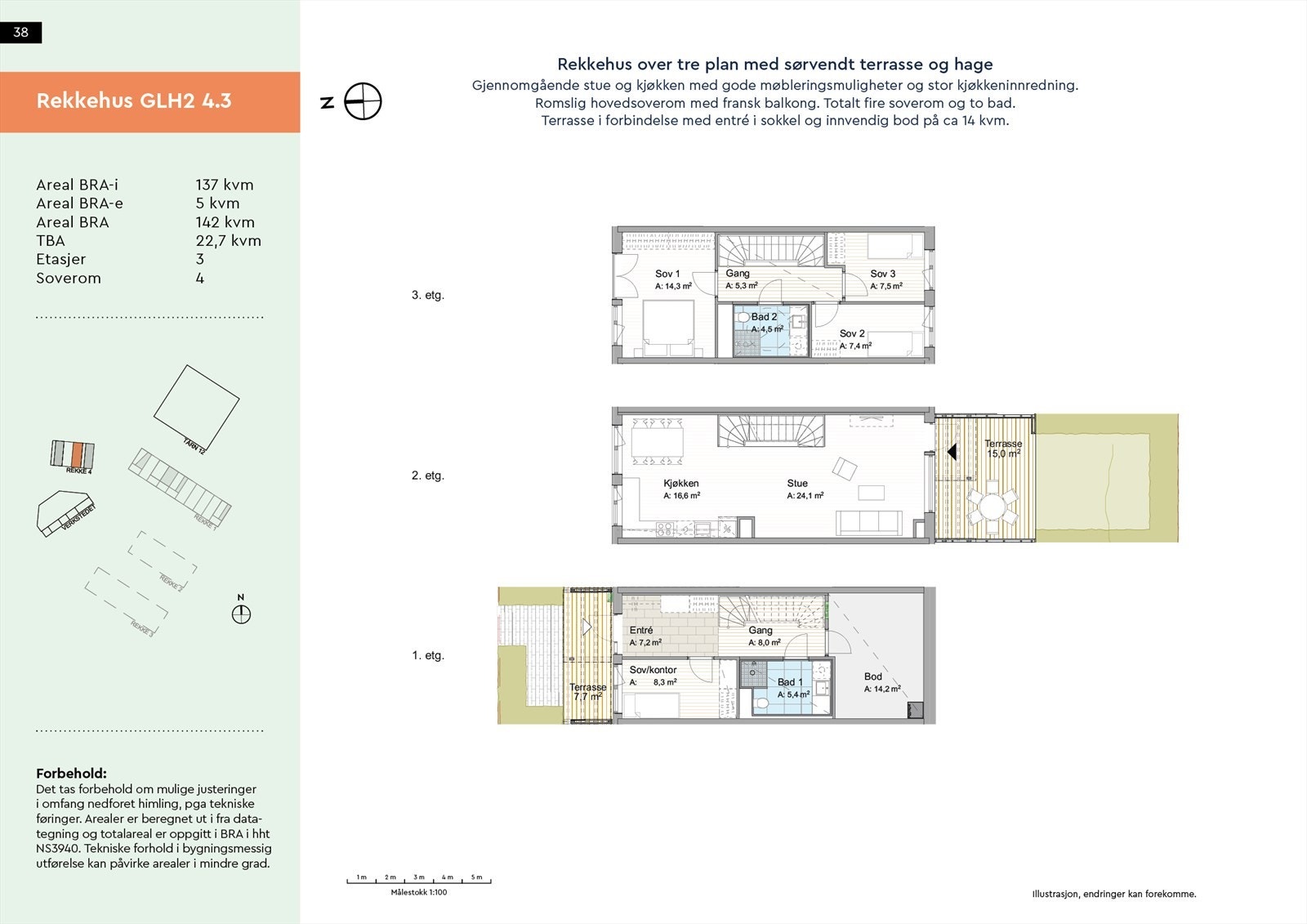 Planskisse GLH2-4.3 Galleribilde