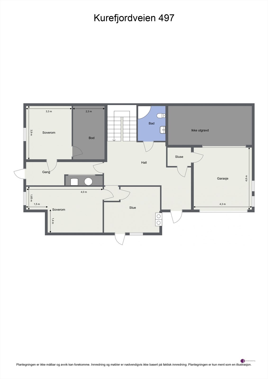 Plantegning 1.etasje. Galleribilde