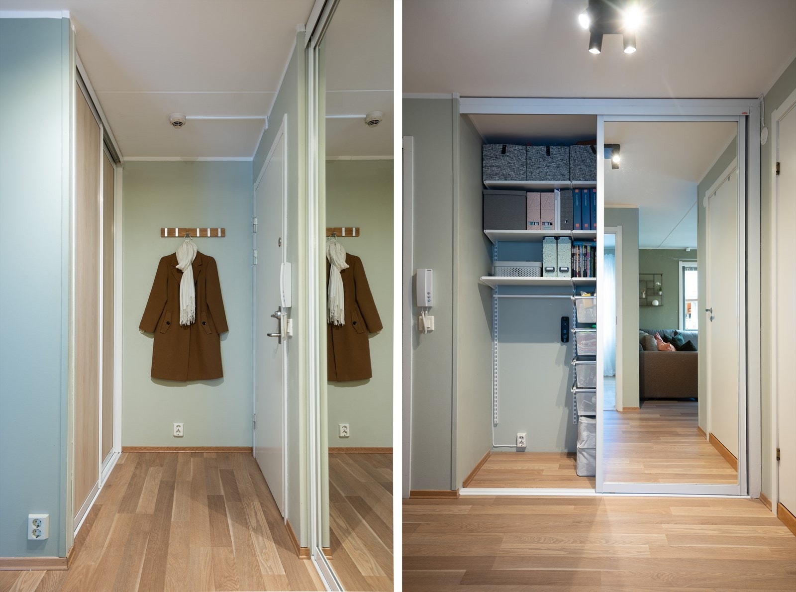 Praktisk garderobeskap med god lagringsplass. Galleribilde