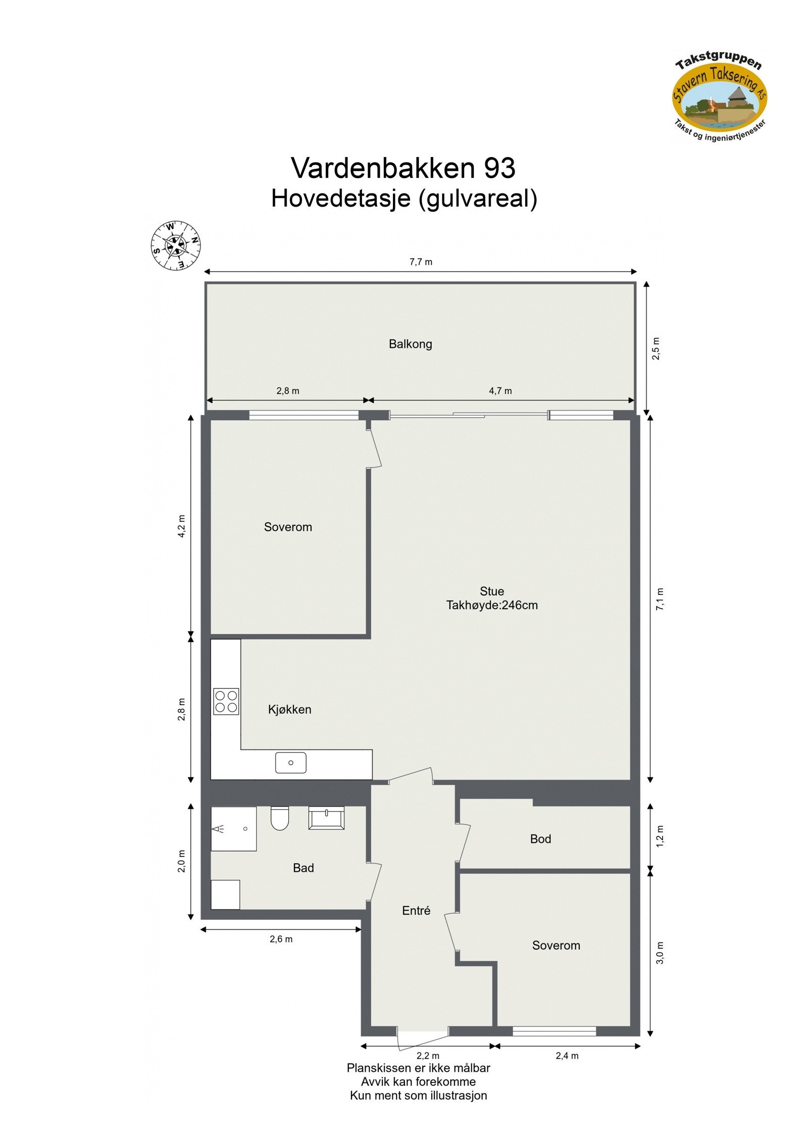 Plantegning. Galleribilde