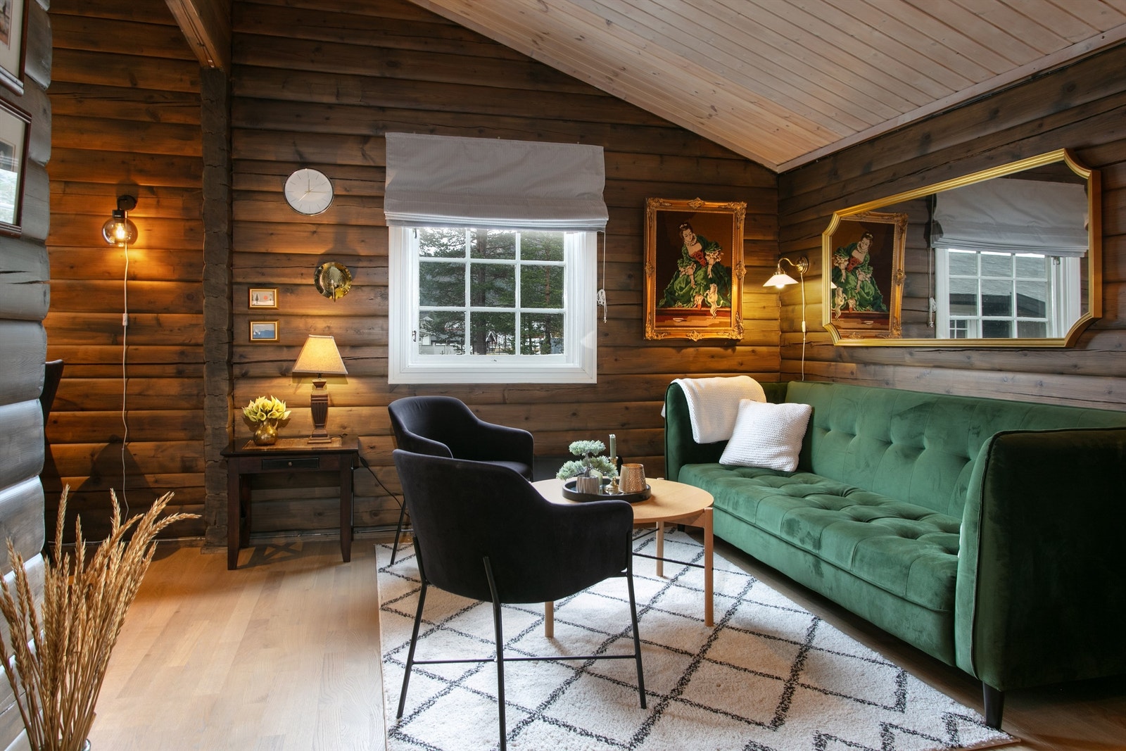 Koselig sofakrok på stuen Galleribilde