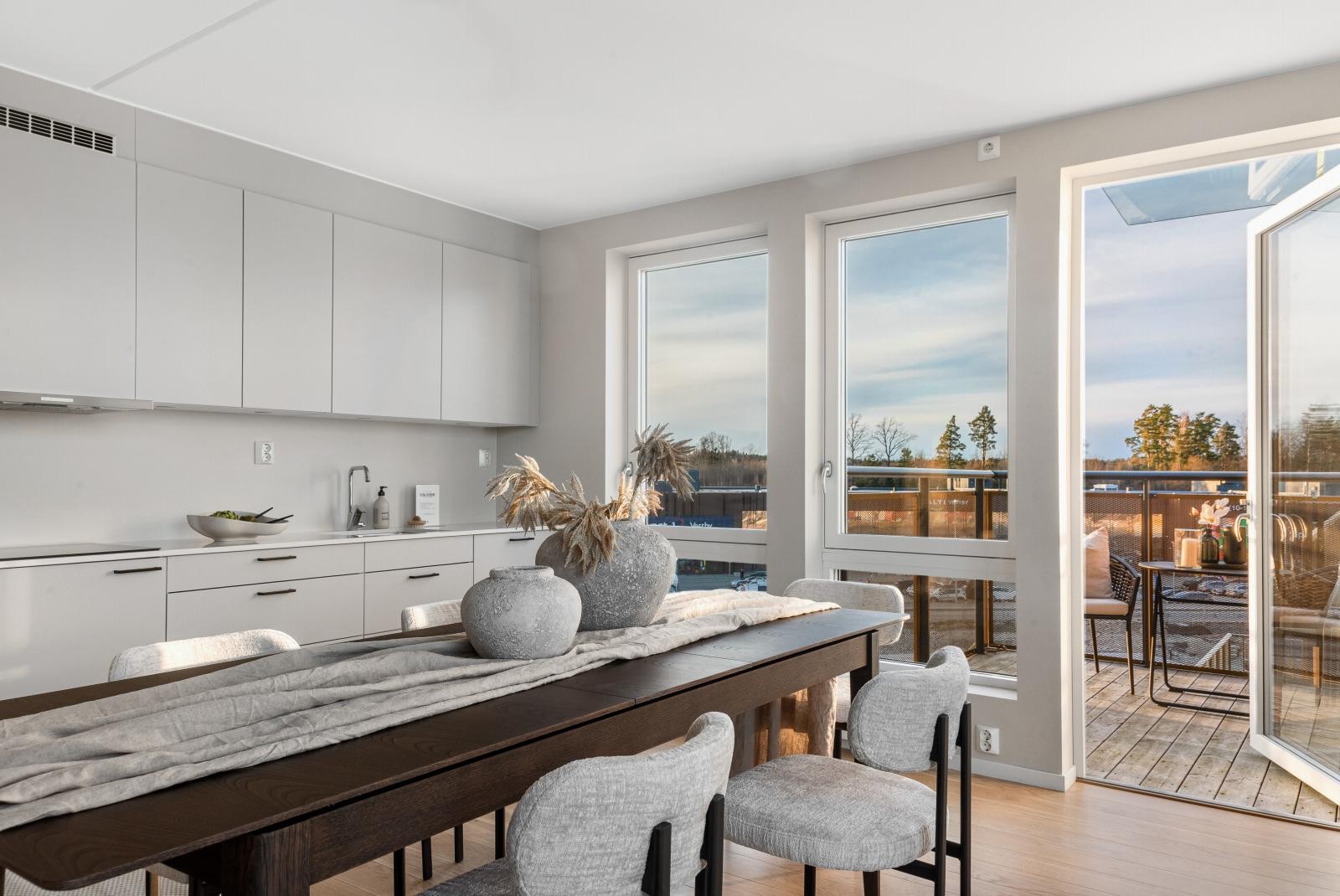 I tillegg til takterrasse er det også balkong. Galleribilde