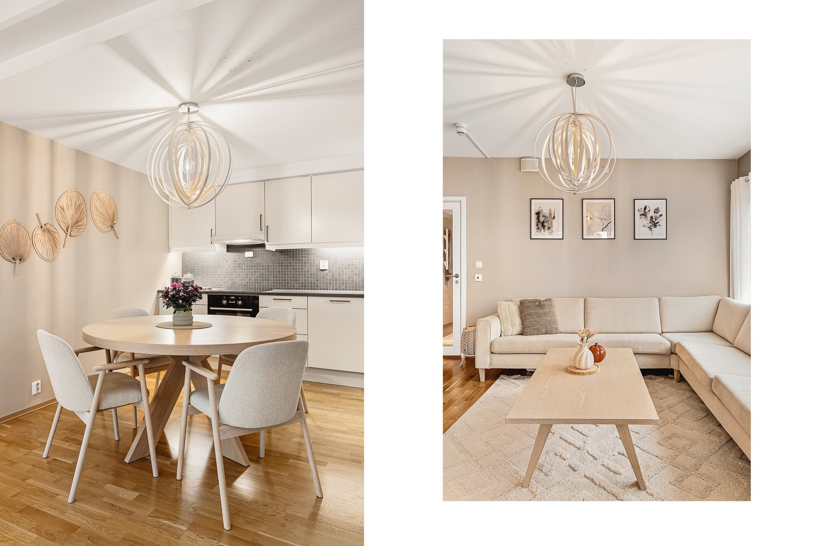 Det romslige arealet gir god plass til å innrede i soner med sofaseksjon og spisebord. Galleribilde