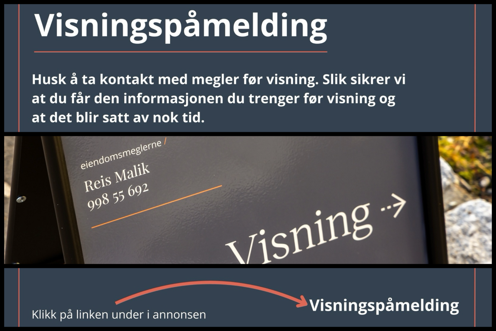 Vi minner om visningspåmelding slik at vi kan gi deg den beste servicen! Galleribilde