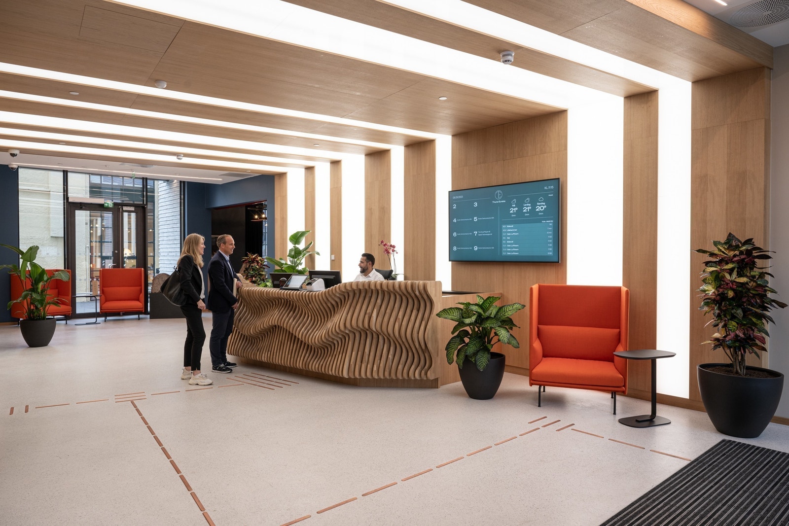 Betjent resepsjon Galleribilde