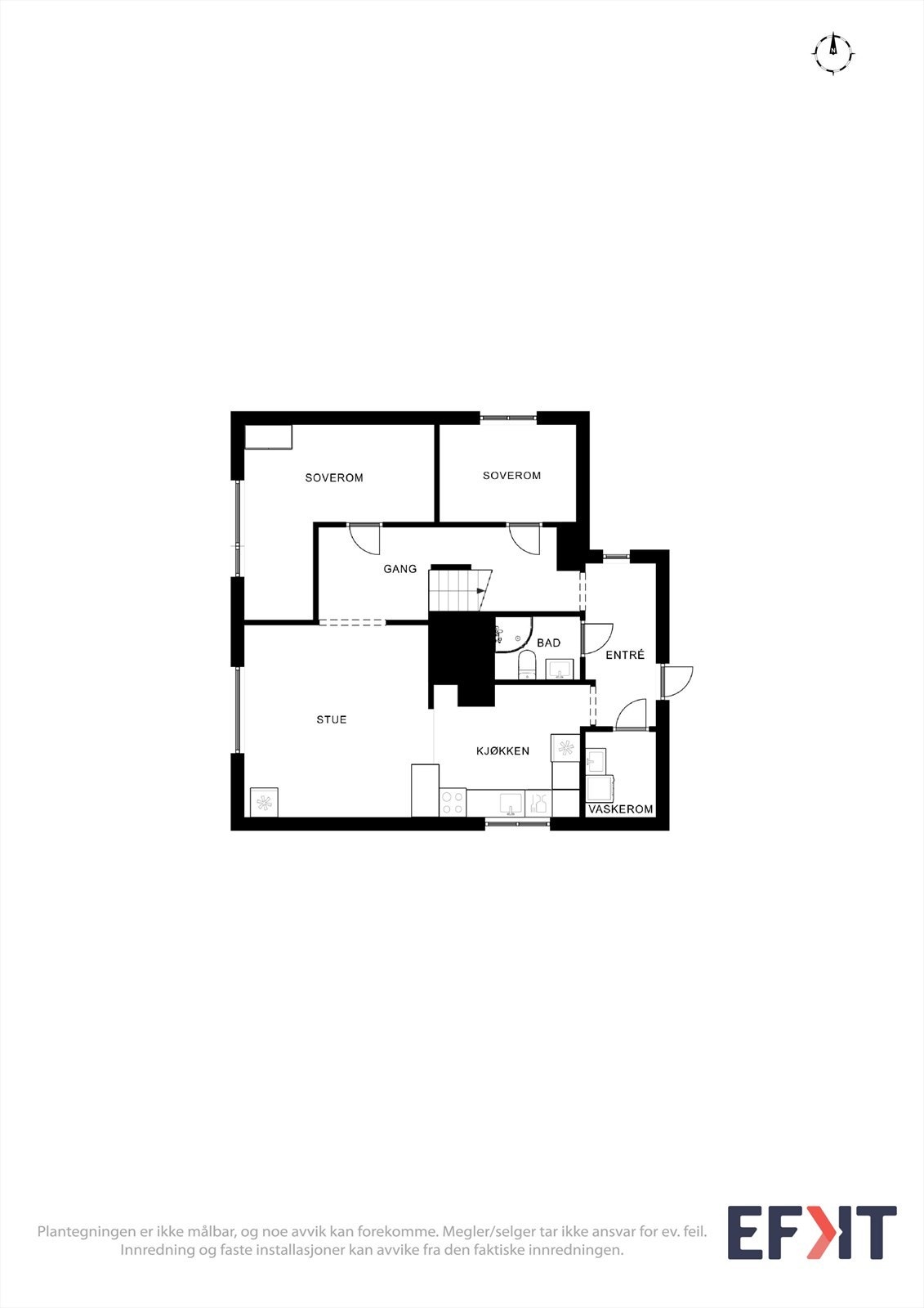 Plantegning 1. etasje Galleribilde