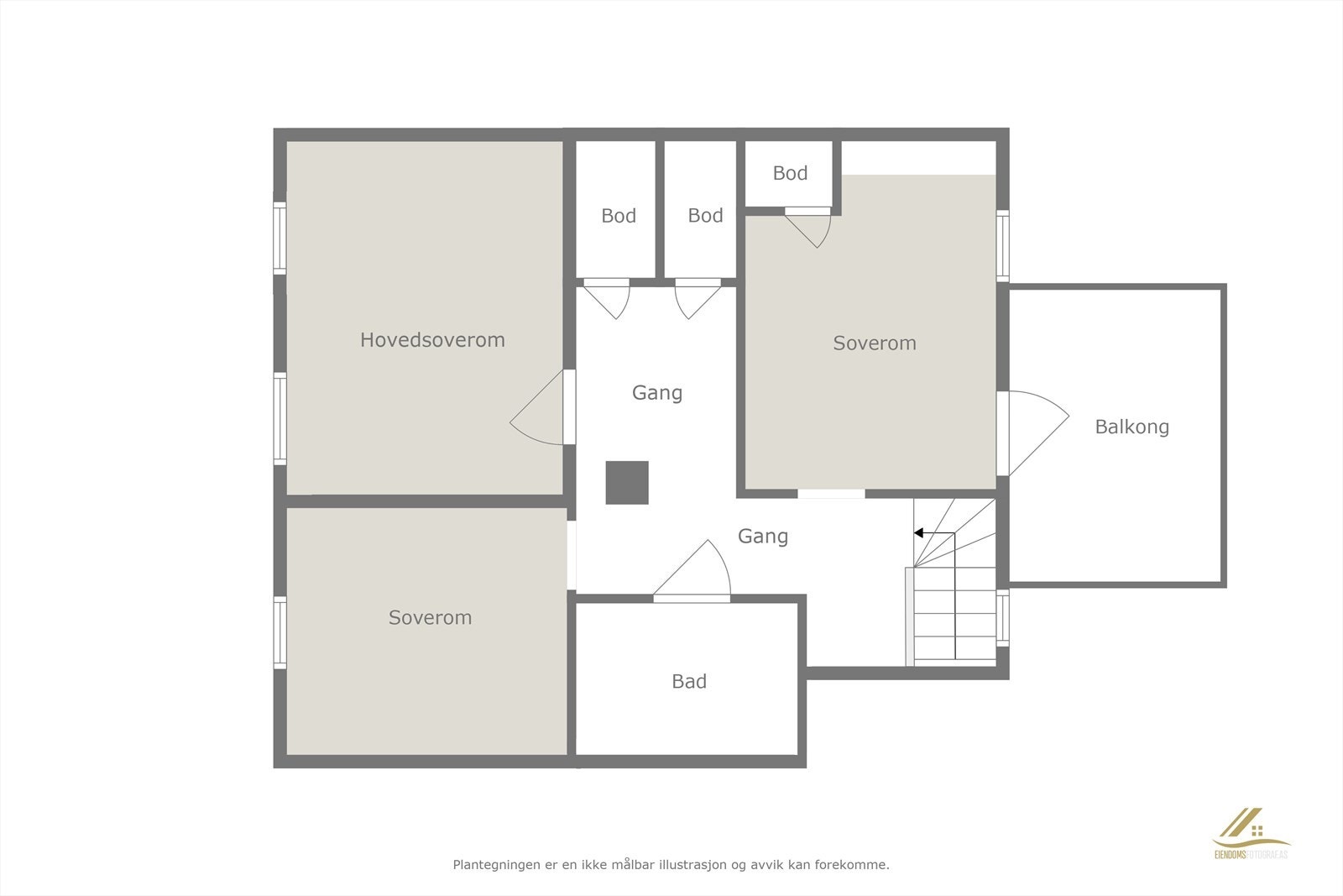 Plantegning 2 etg Galleribilde