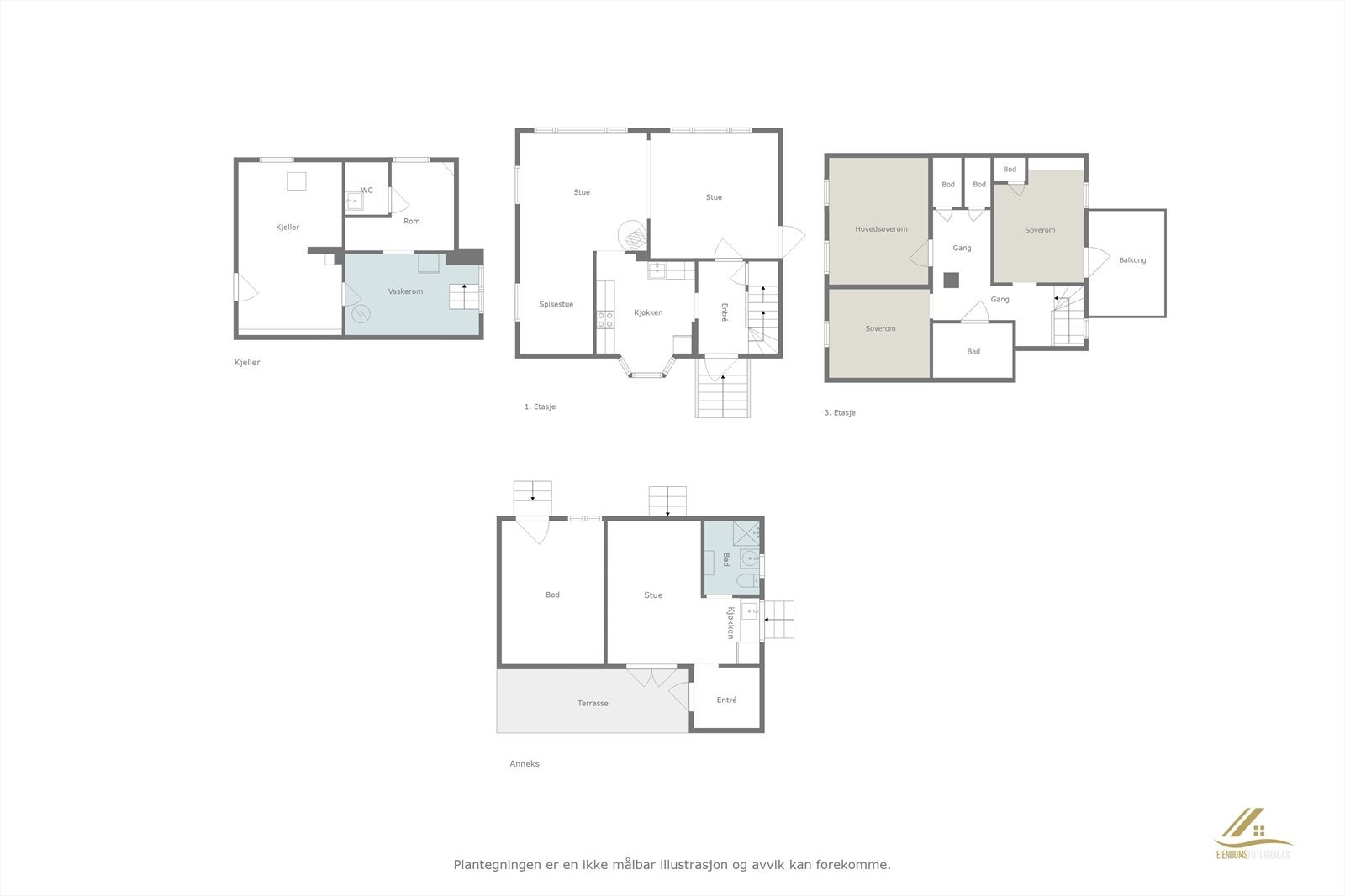 Plantegning samlet Galleribilde