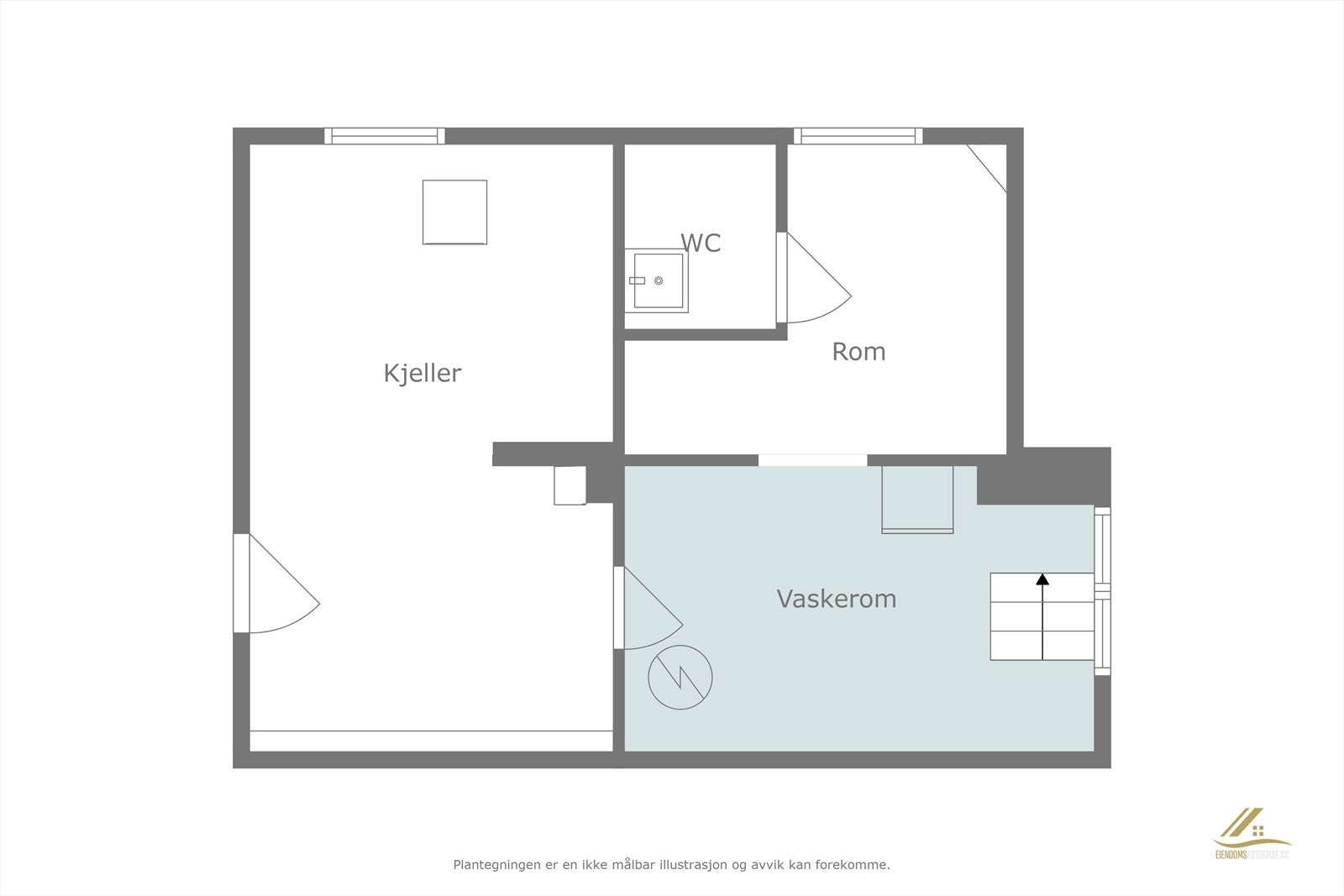 Plantegning kjeller Galleribilde