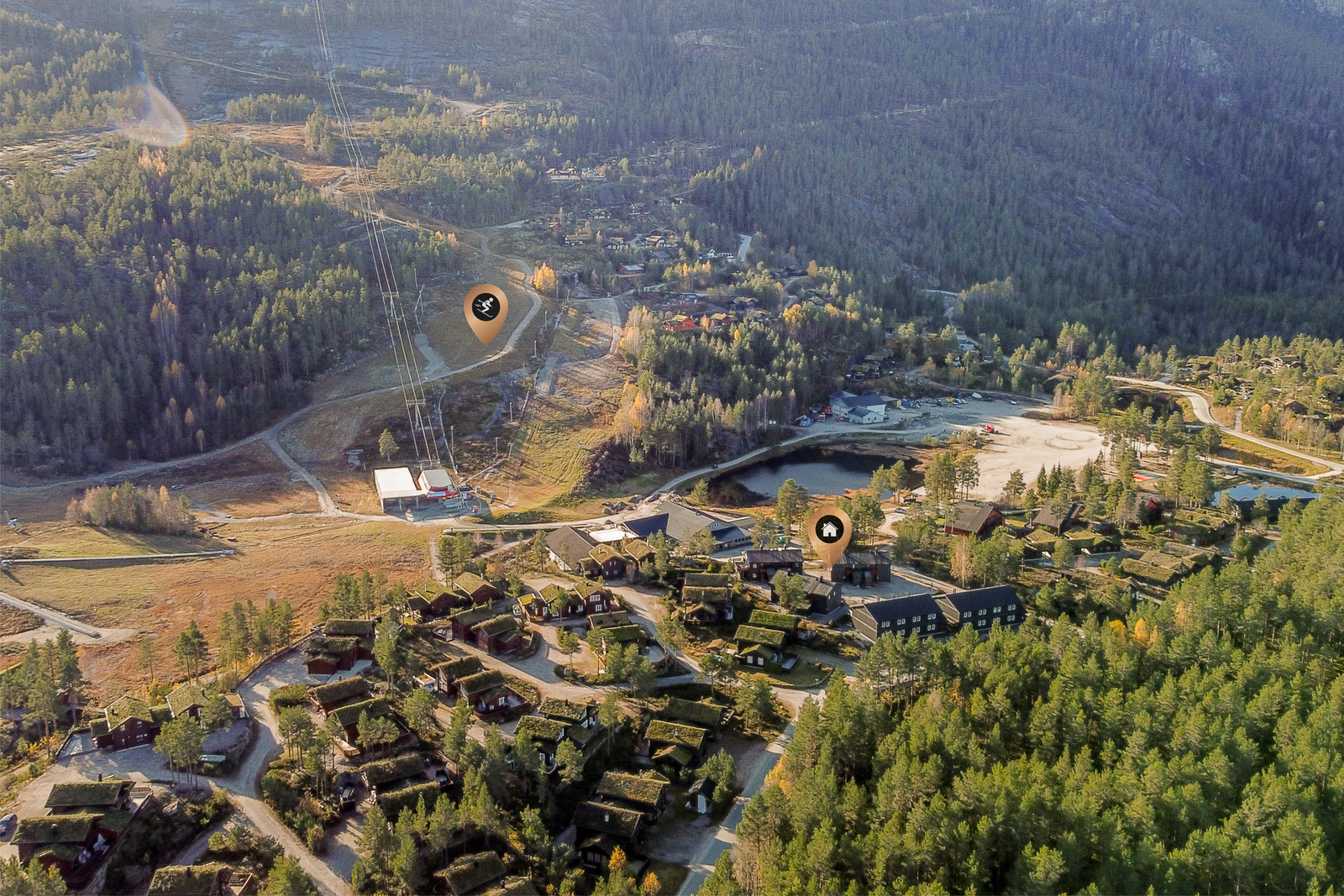 Familievennlig område med alt av utendørsaktiviteter i nærheten. Galleribilde