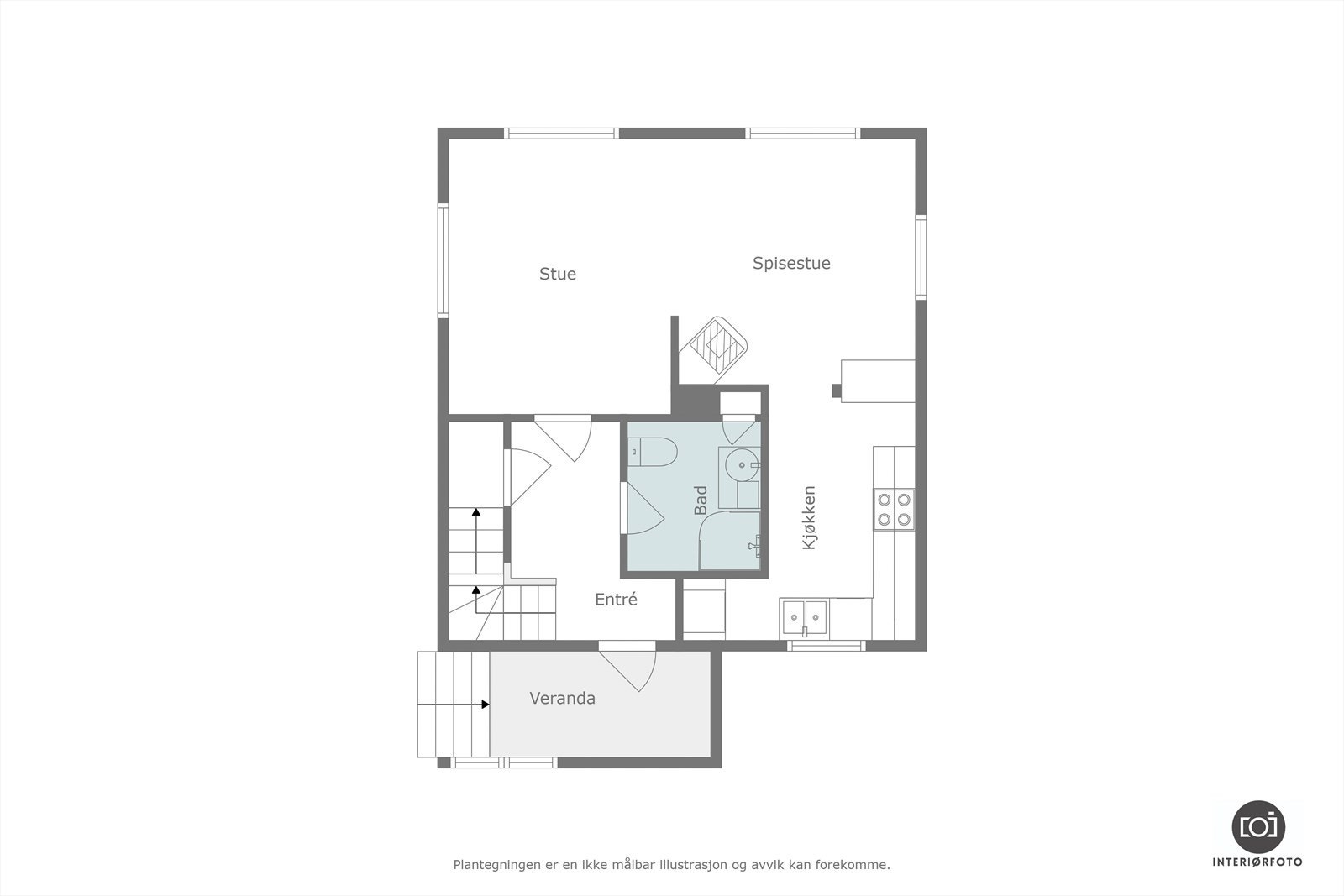 Plantegning Galleribilde