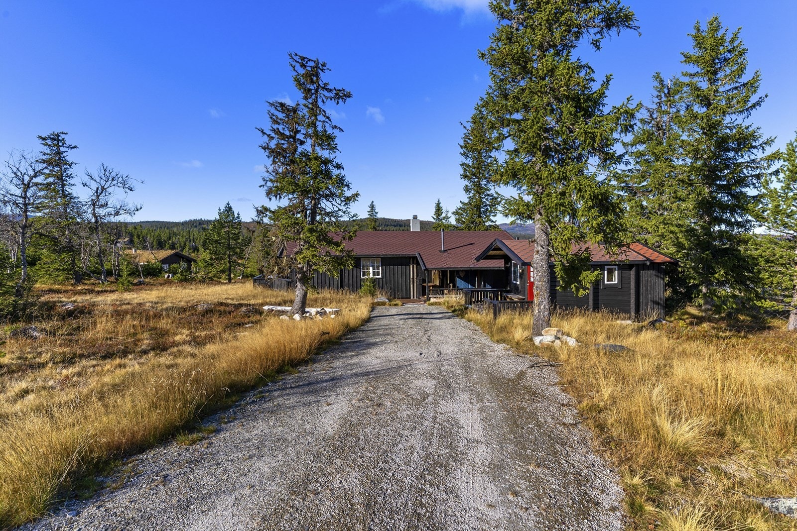 Parkeringsmuligheter ved hytta. Galleribilde