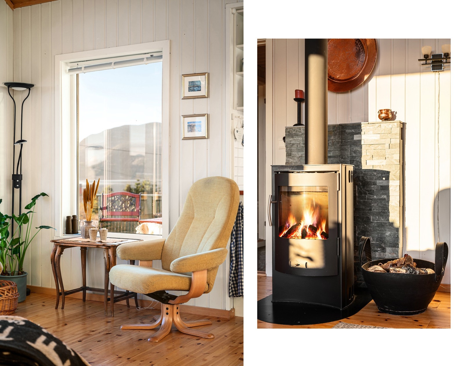 Oppvarming med vedovn gir både komfort og ekte hyttekos Galleribilde