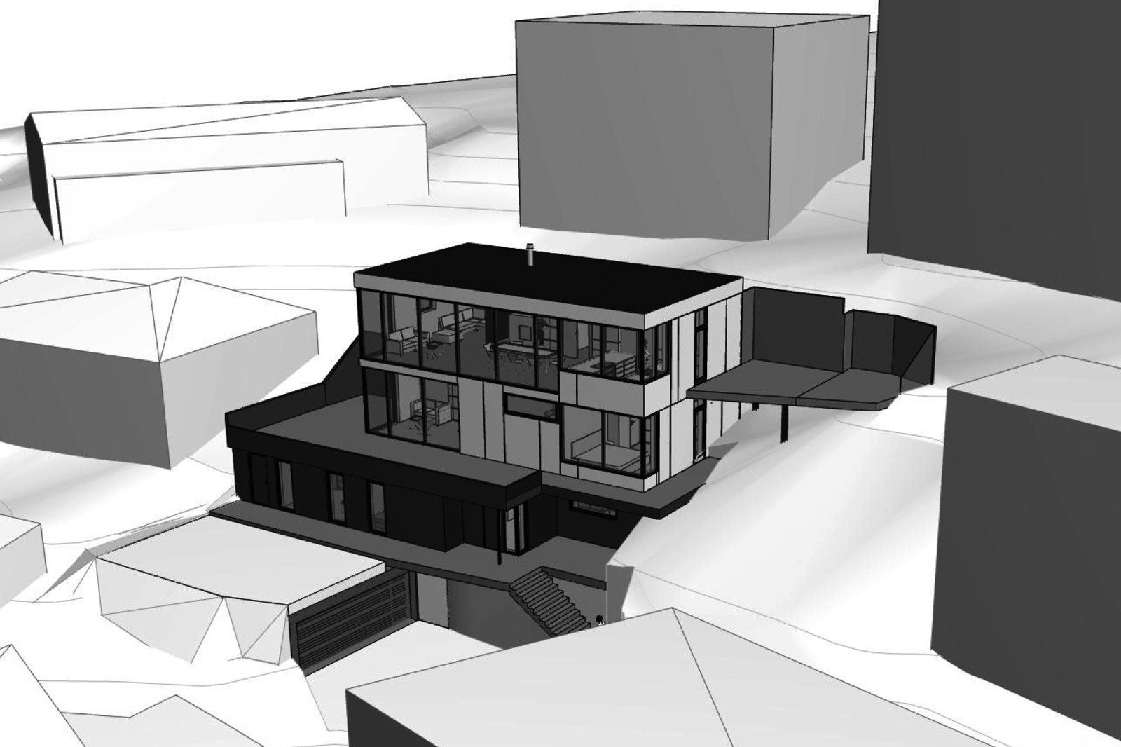 Dagens eiere har investert tanke, tid og penger i godkjente arkitekttegninger for et nytt familiehjem. Galleribilde