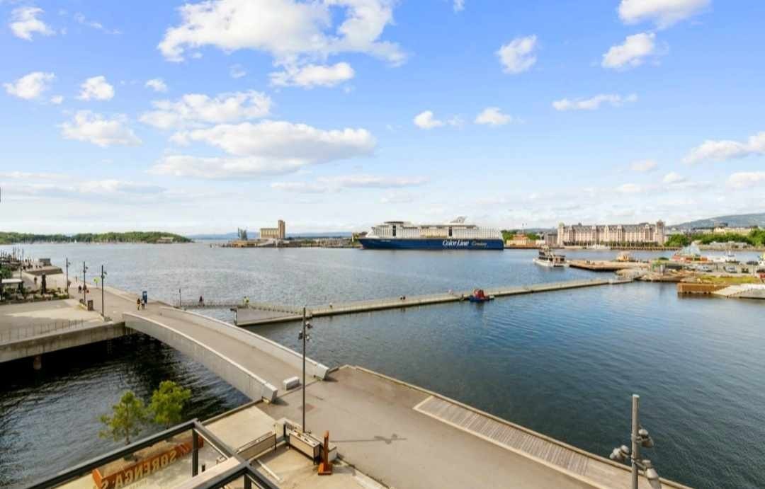 Nydelig utsikt fra balkongen. Galleribilde