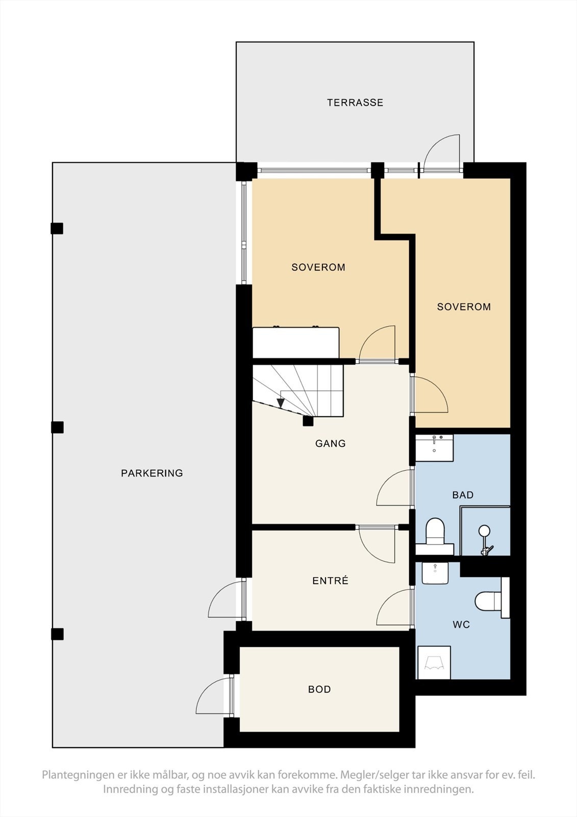 Plantegning 1. etasje Galleribilde