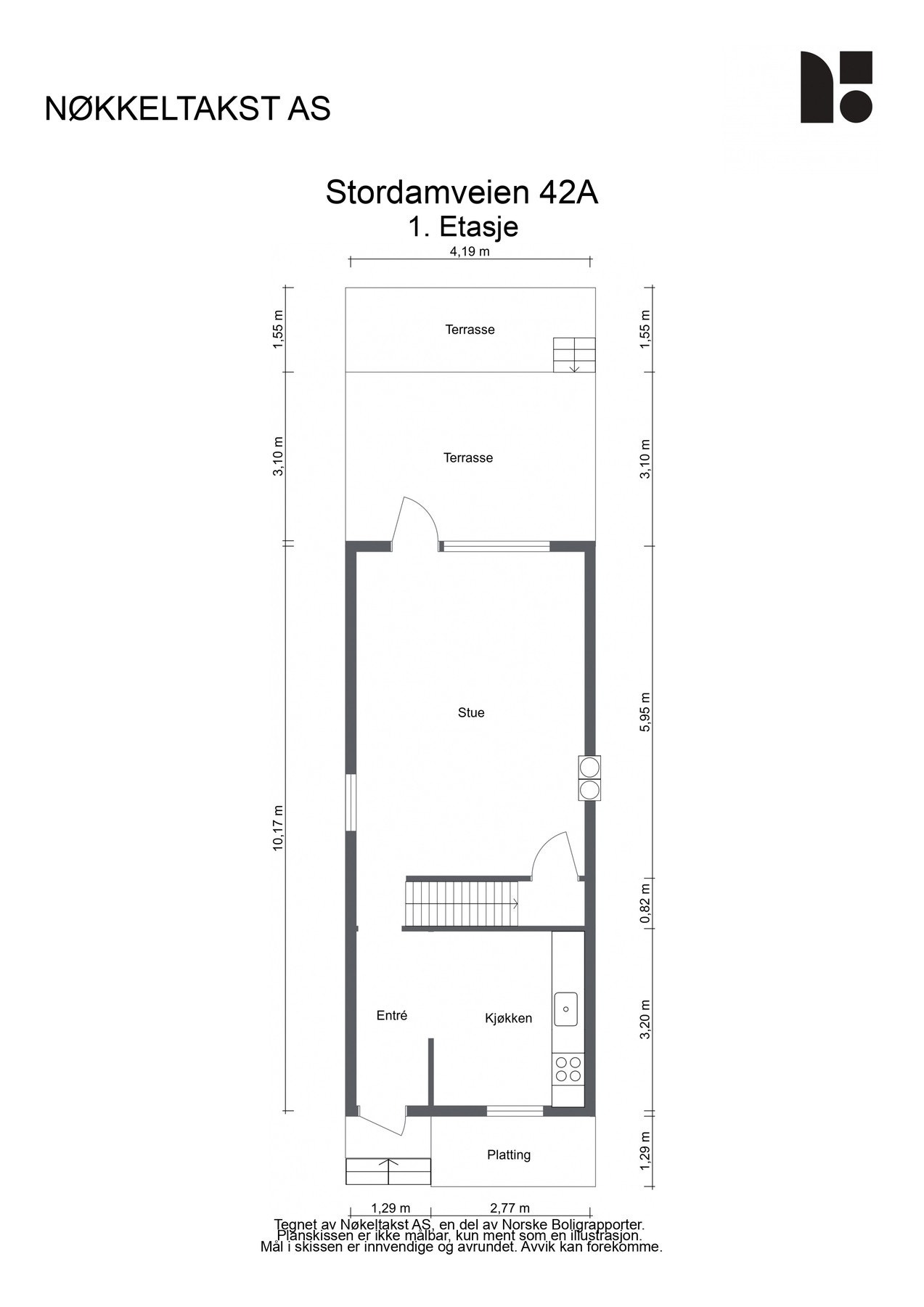 Plantegning - 1.etasje Galleribilde