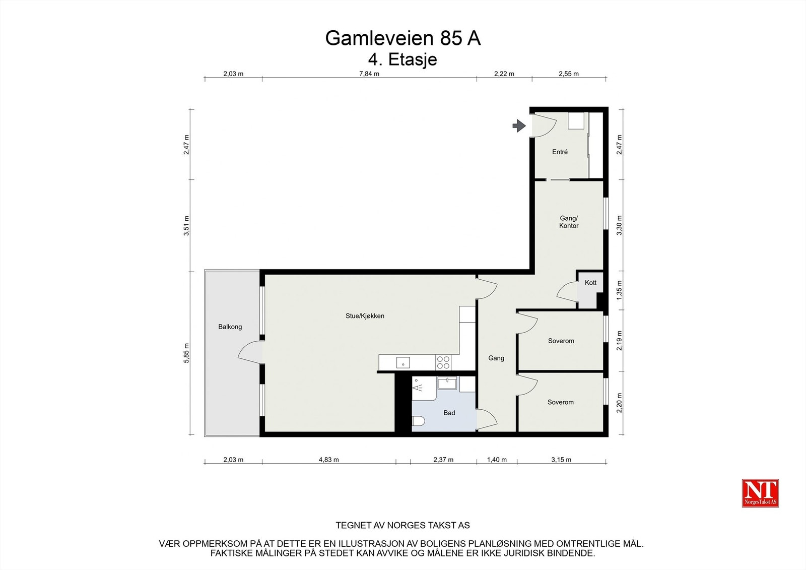 Plantegning Galleribilde