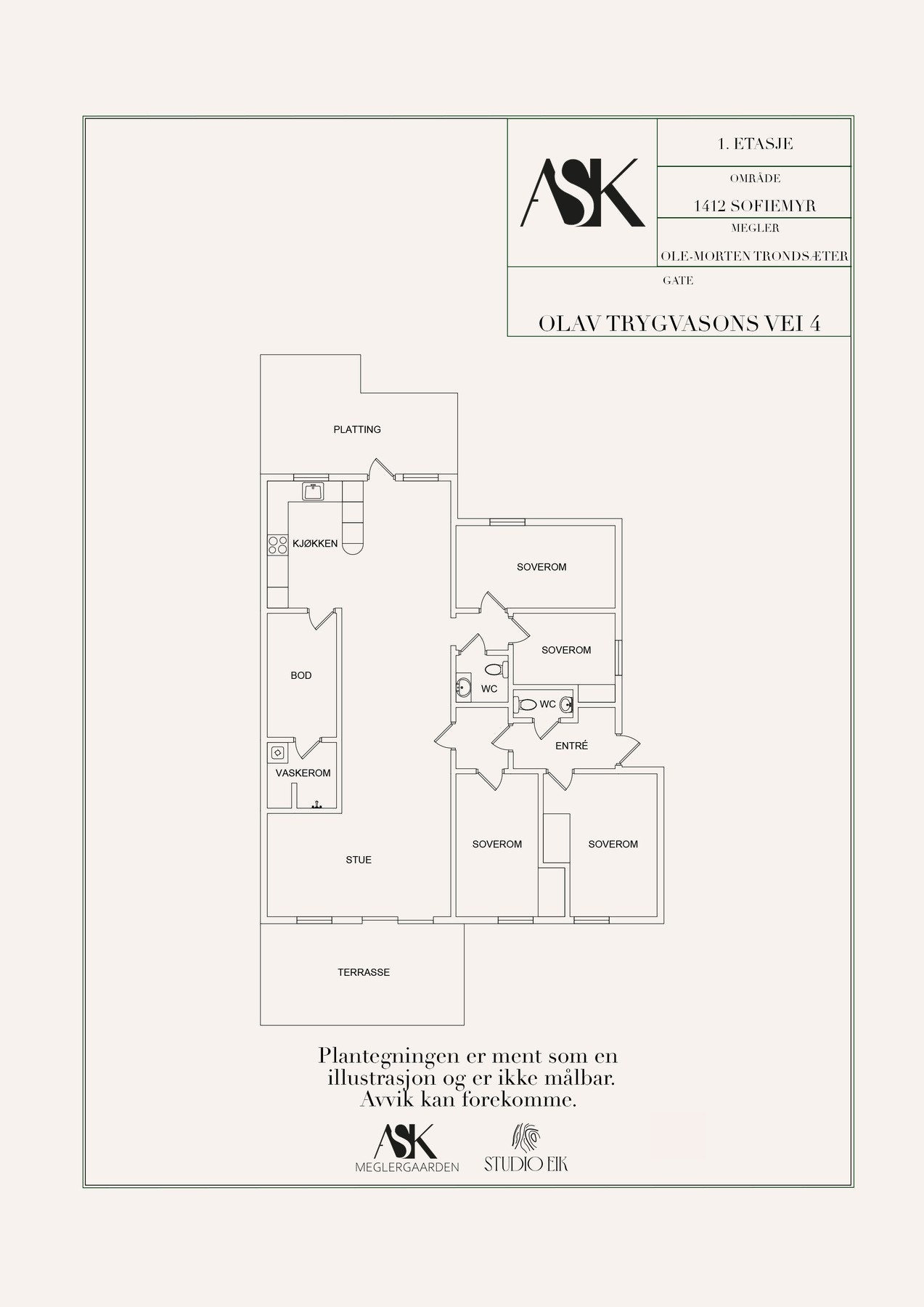 Plantegning Galleribilde