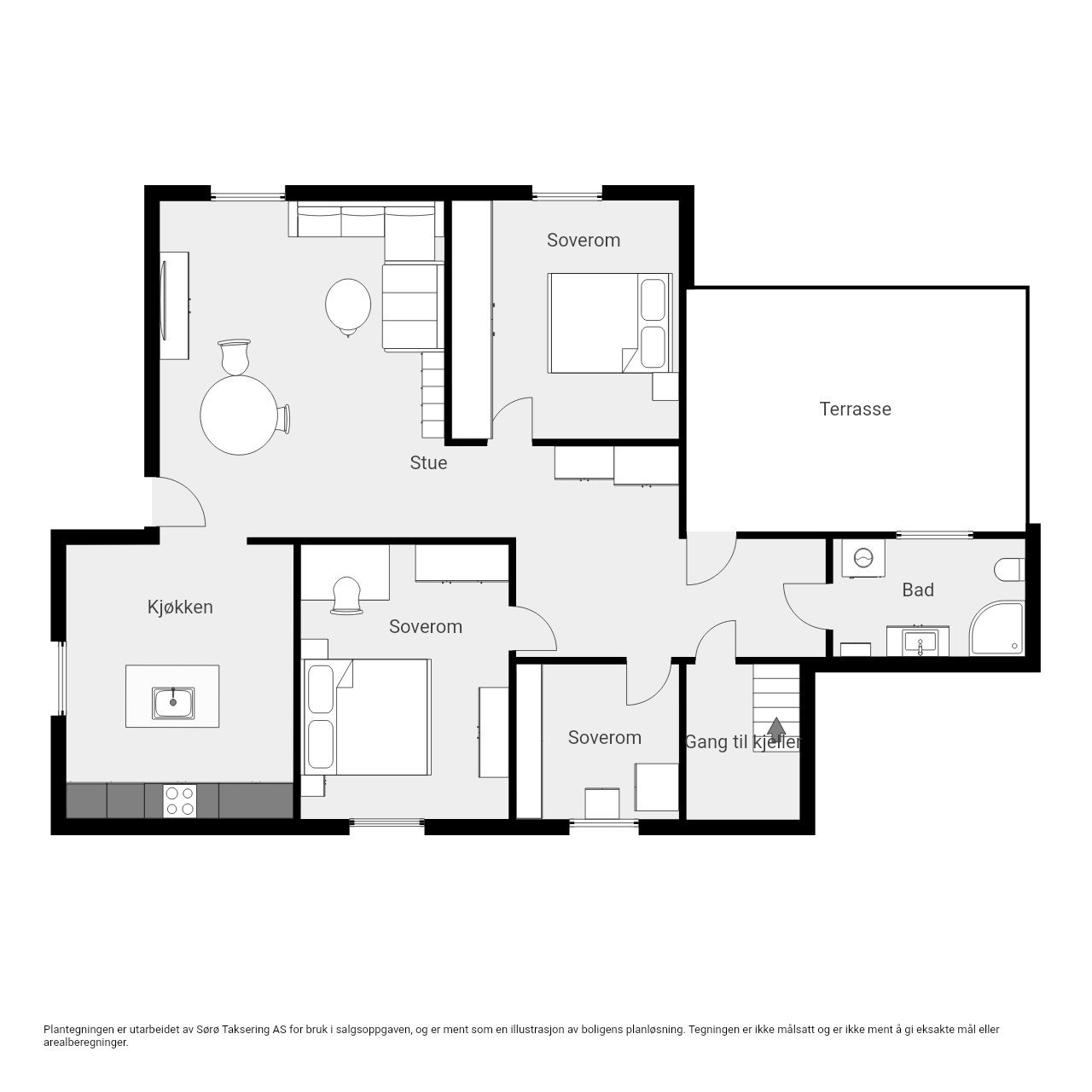 P A Munchs gate 37A - 1 Etasje Galleribilde