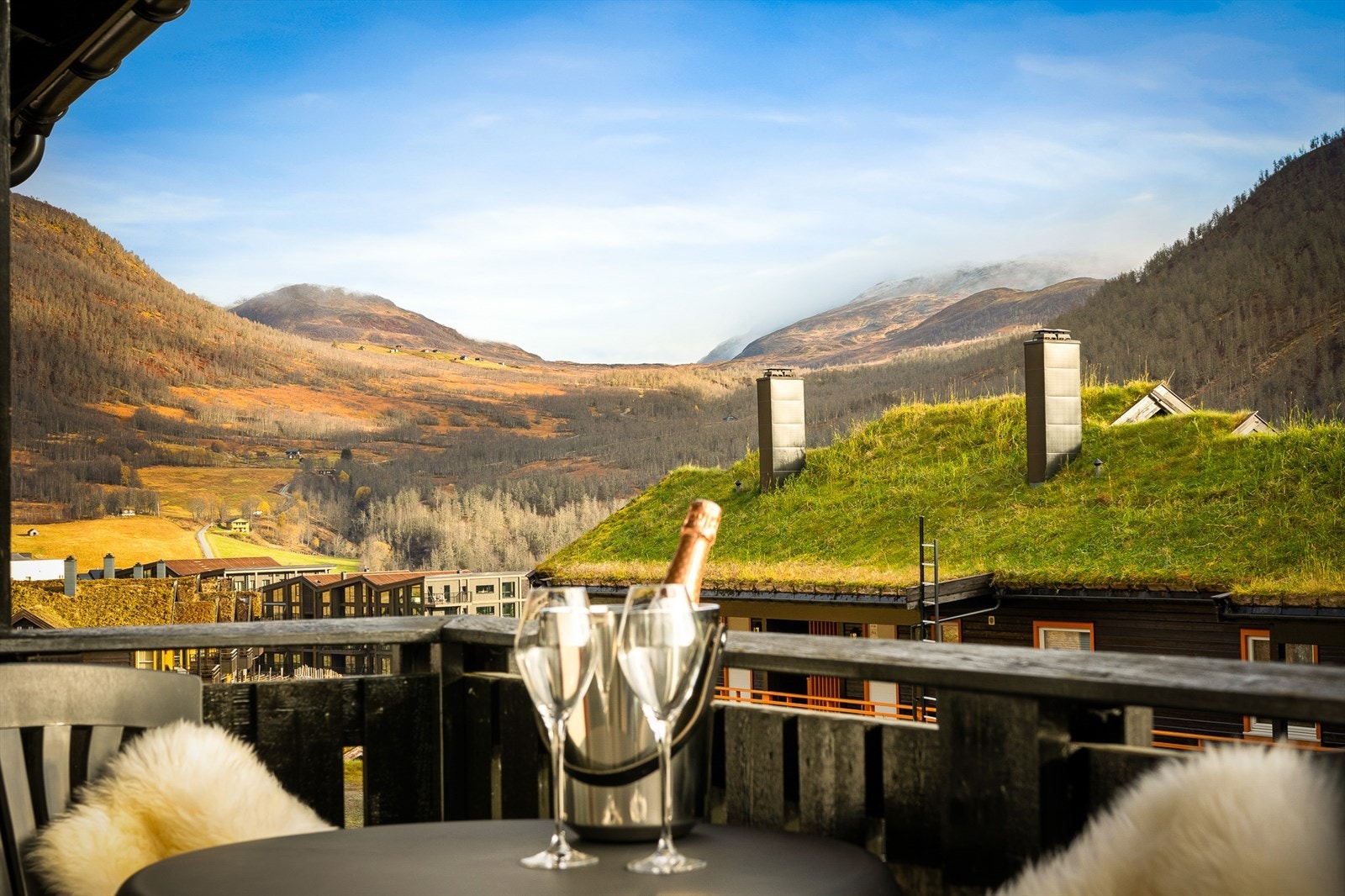 Her kan man virkelig nyte etter en dag i bakken Galleribilde