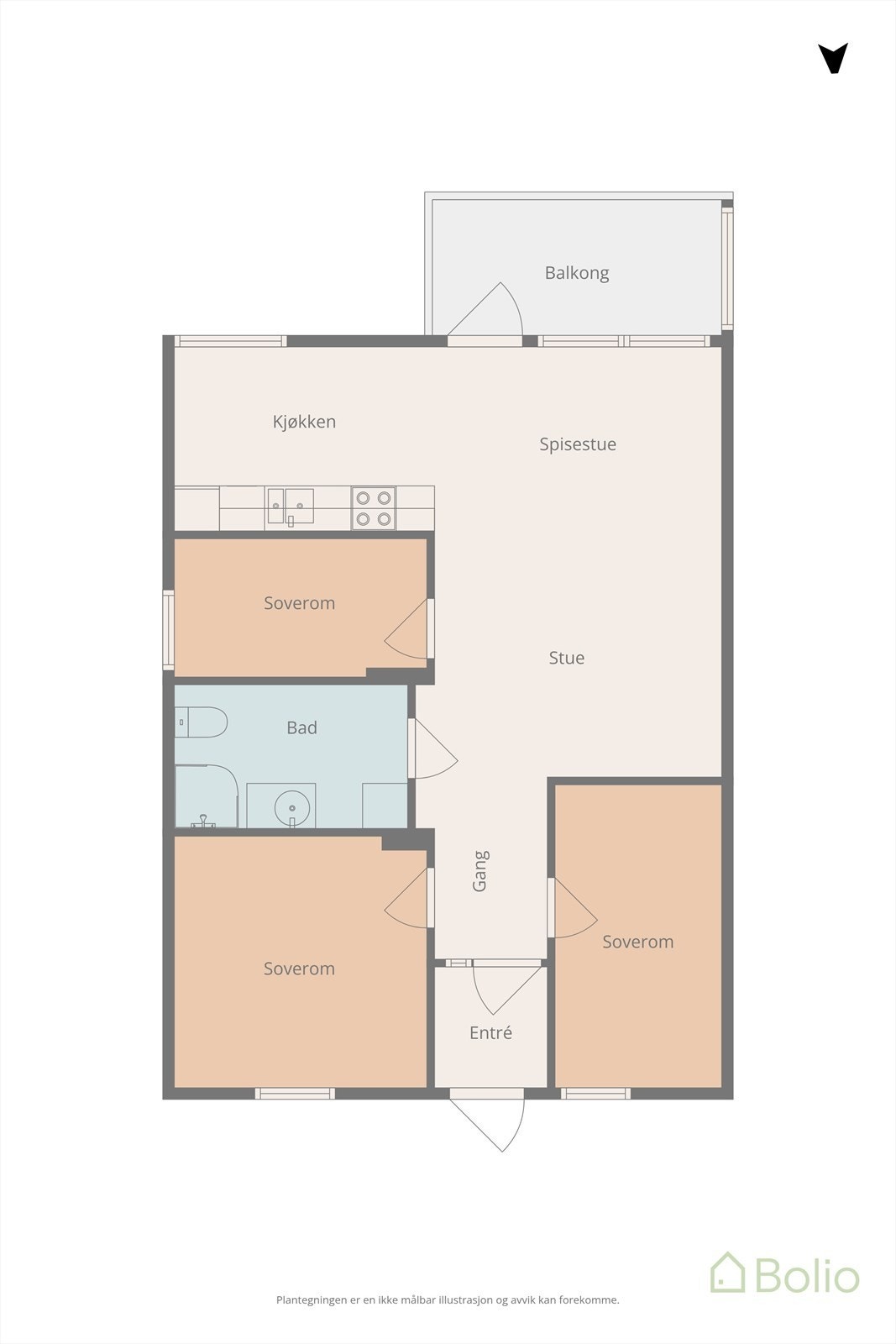 Plantegning Galleribilde