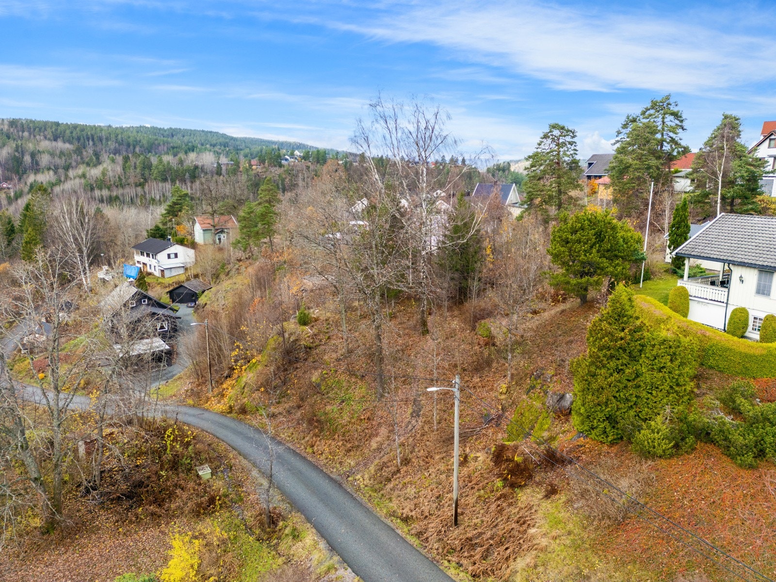 Tomten er skrånende mot sydvest. Galleribilde