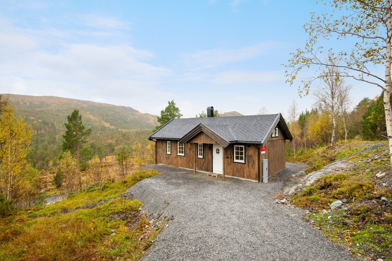 Nyoppført hytte med 3 soverom i Vessesetra på Kyrksæterøra. Fotograf: Haukdal / Interiørfoto AS Galleribilde